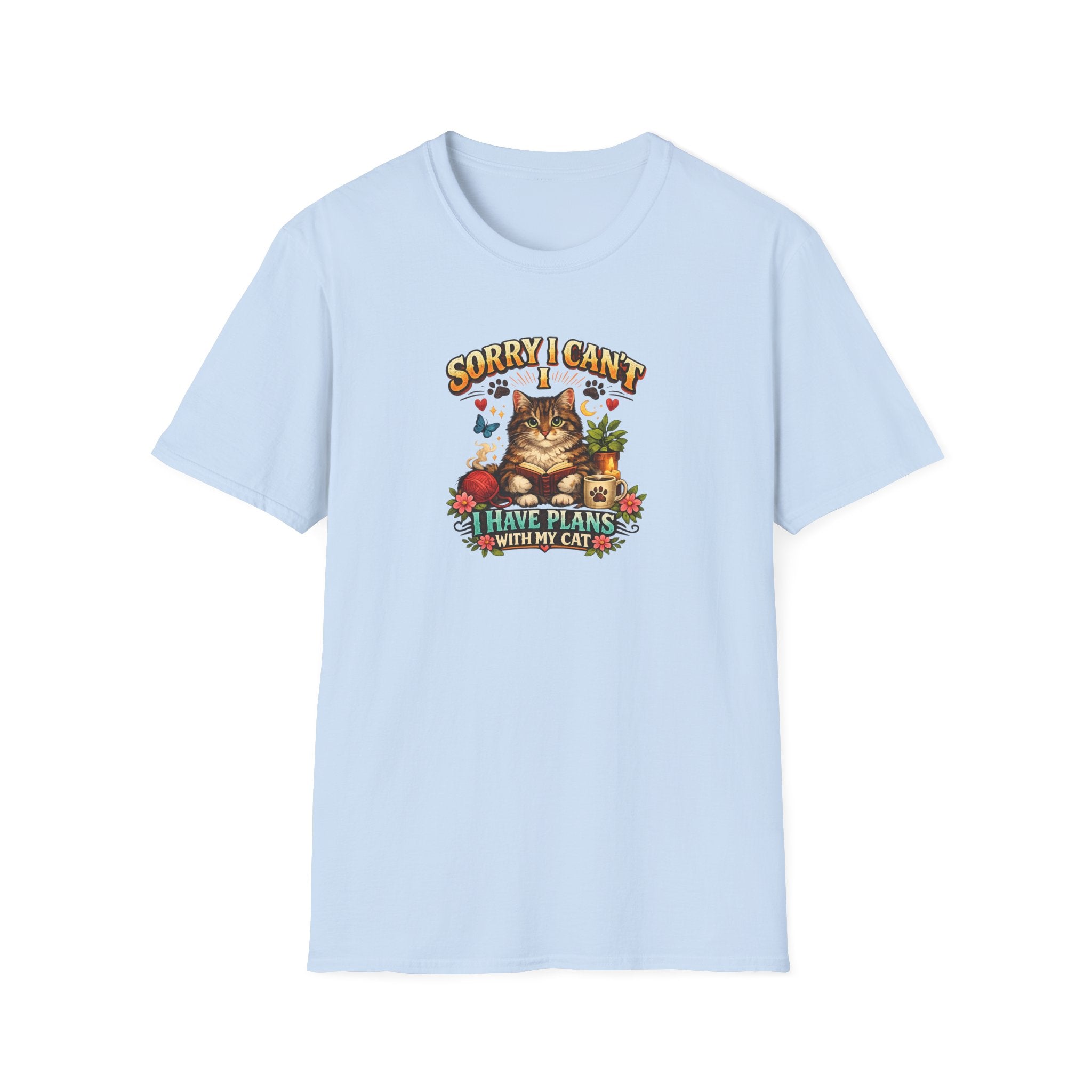 Crazy Cat Lady T-Shirt Cute Cat Lover Shirt Cozy Cat Mom Tee Funny Cat Graphic Shirt Gift for Cat Lovers 7 colors 100% cotton