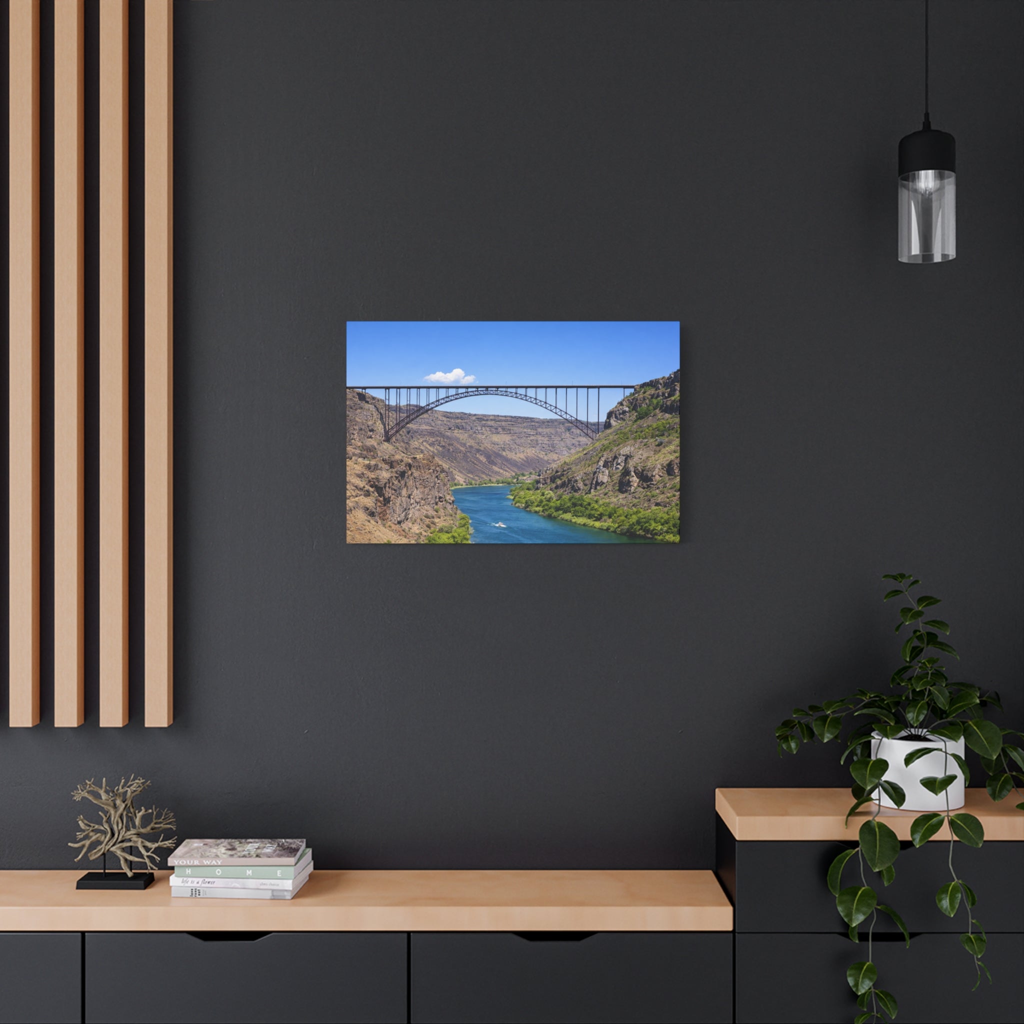 Perrine Bridge Canvas Wall Art Snake River Canyon Landscape Twin Falls Idaho Scenic Photography Stretched 1.25 6 sizes