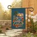 Satsandtripes.com California Is Home Garden Flag – Golden State Beach, Mountains & Redwoods Outdoor Yard Decor 12 x 18
