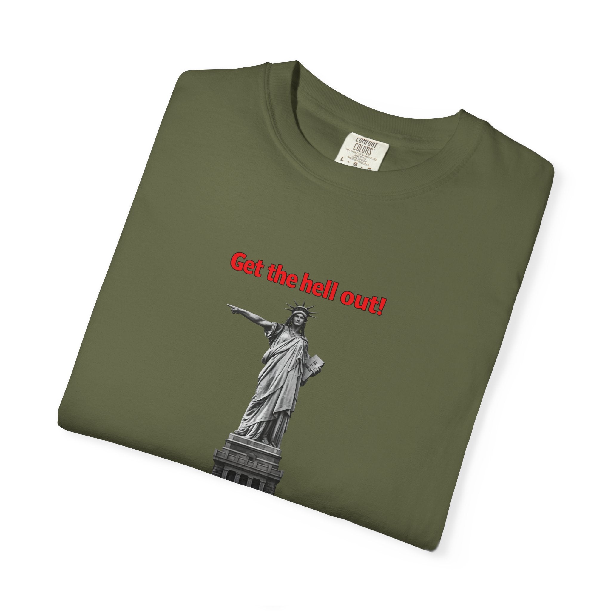 Raus zum Teufel T-Shirt Illegale Einwanderer T-Shirt Patriotisches Politisches Statement Shirt Meinungsfreiheit Shirt 8 Farben 100% Baumwolle