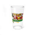Peace Love Pickleball Pint Glass Fun Pickleball Gift Beer Glass for Pickleball Lovers 16 oz