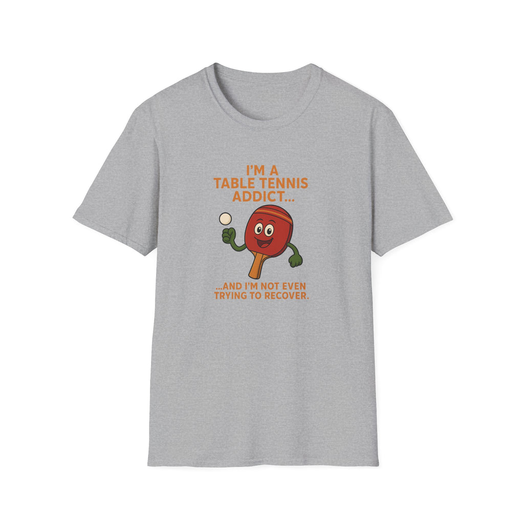 Table Tennis Addict T-Shirt Funny Ping Pong Shirt 4 colors 100% cotton