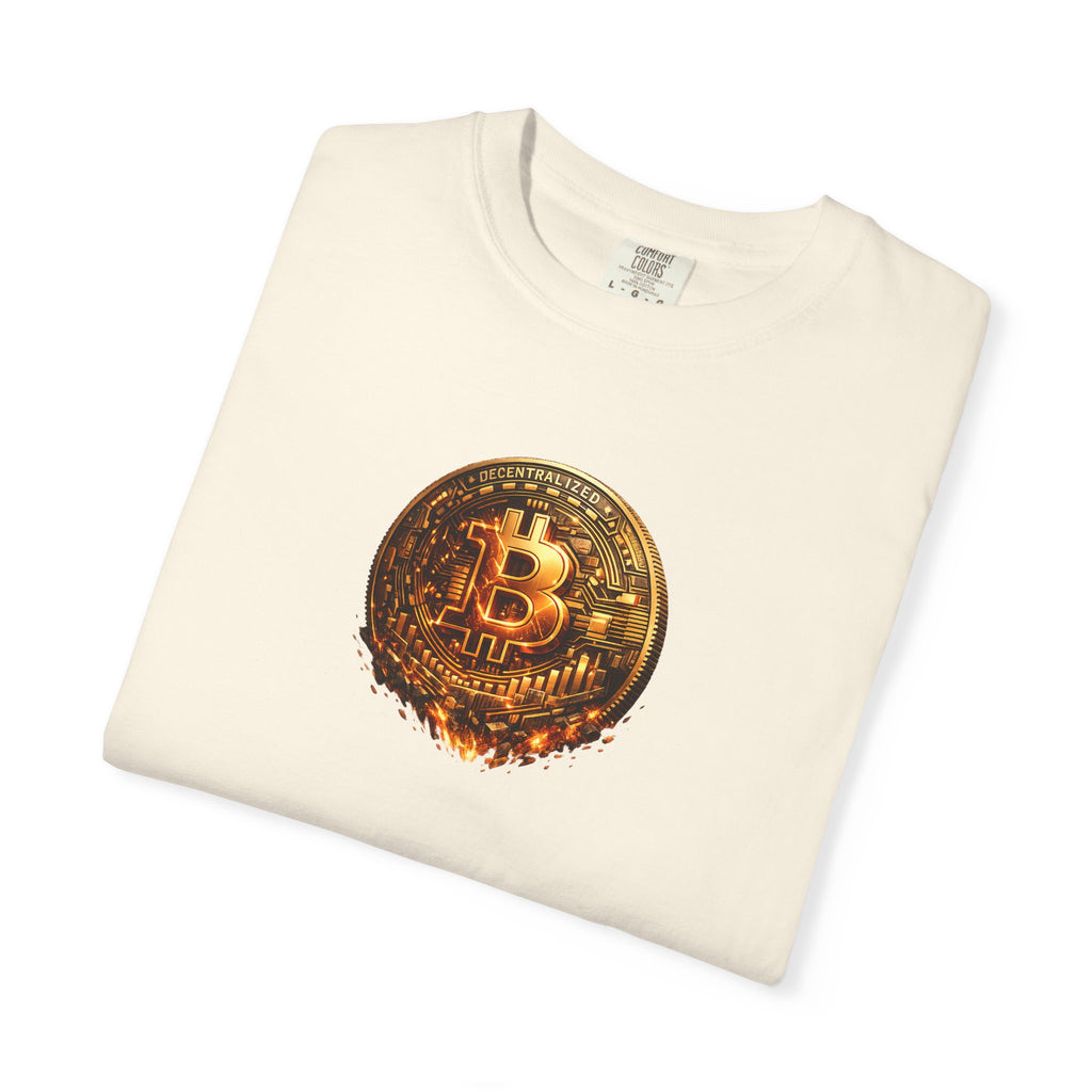 Melting Bitcoin Coin TShirt Digital Currency Shirt Bitcoin Fan Gift Blockchain Crypto Apparel 8 colors 100% cotton