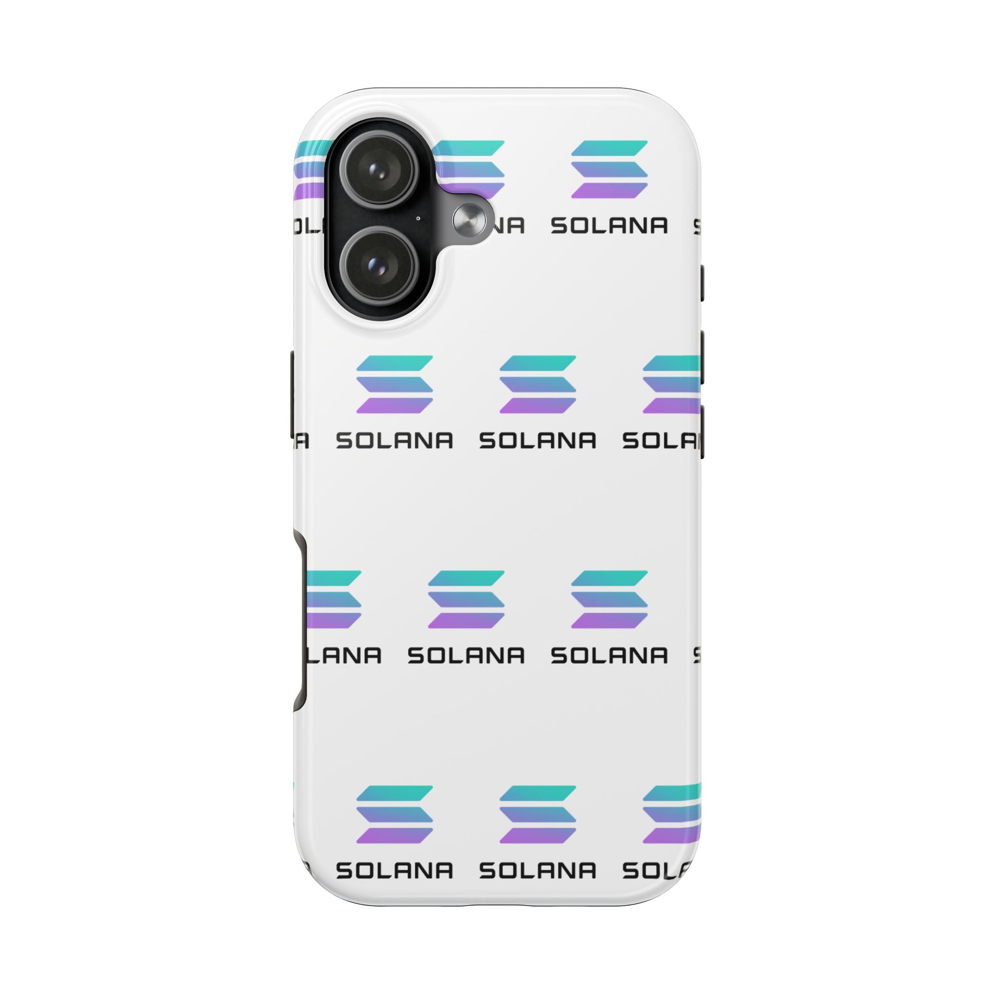 Solana Tough Phone Case Crypto Phone Case iPhone and Samsung Case Glossy Protective Cover SOL Phone Case