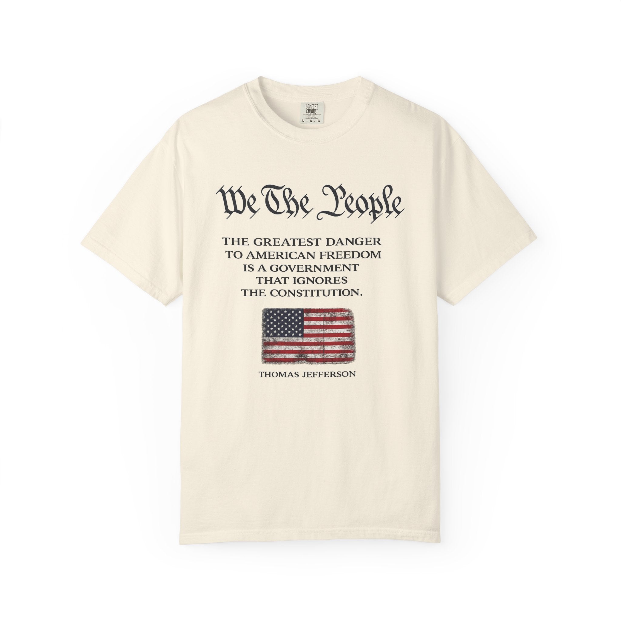 We The People Shirt Patriotic Constitution Tee Freedom USA Flag T-Shirt American Liberty Graphic Tee 3 colors 100% cotton