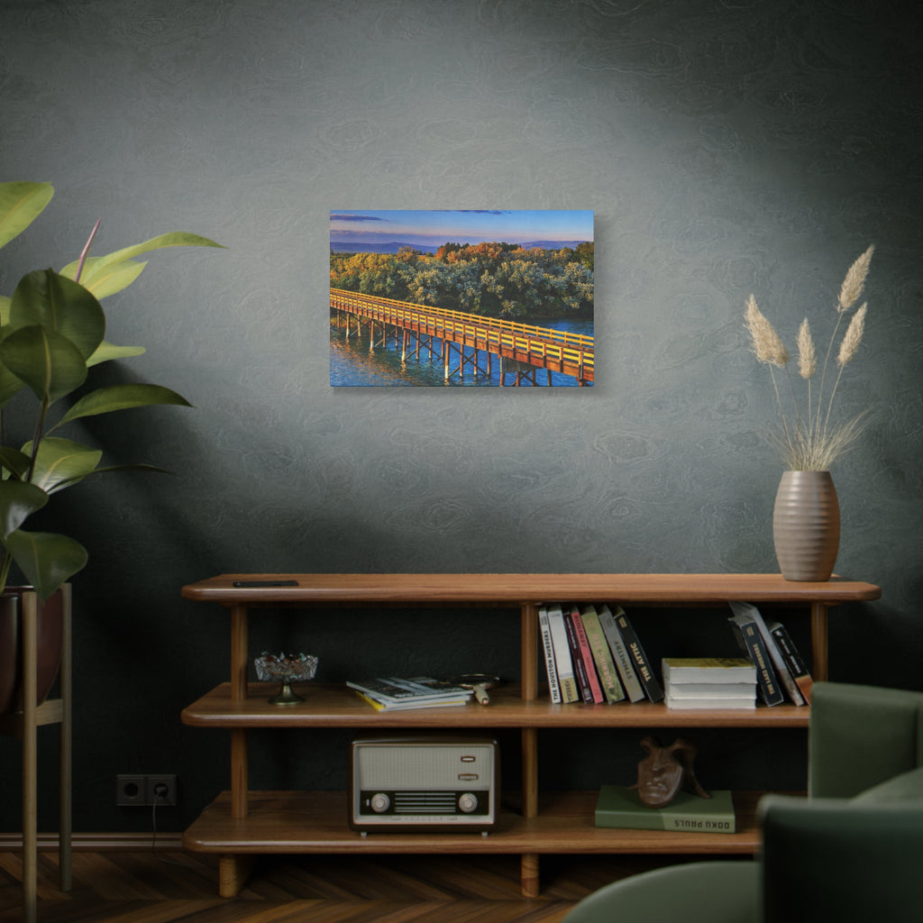 Jackson Bridge Matte Canvas Idaho Wall Art Scenic Snake River Rustic Mountain Décor 6 sizes