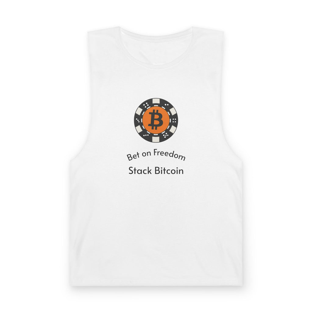 Bet on Freedom Stack Bitcoin T-shirt Crypto Confidence Meets Classic Cool Tee 100% cotton