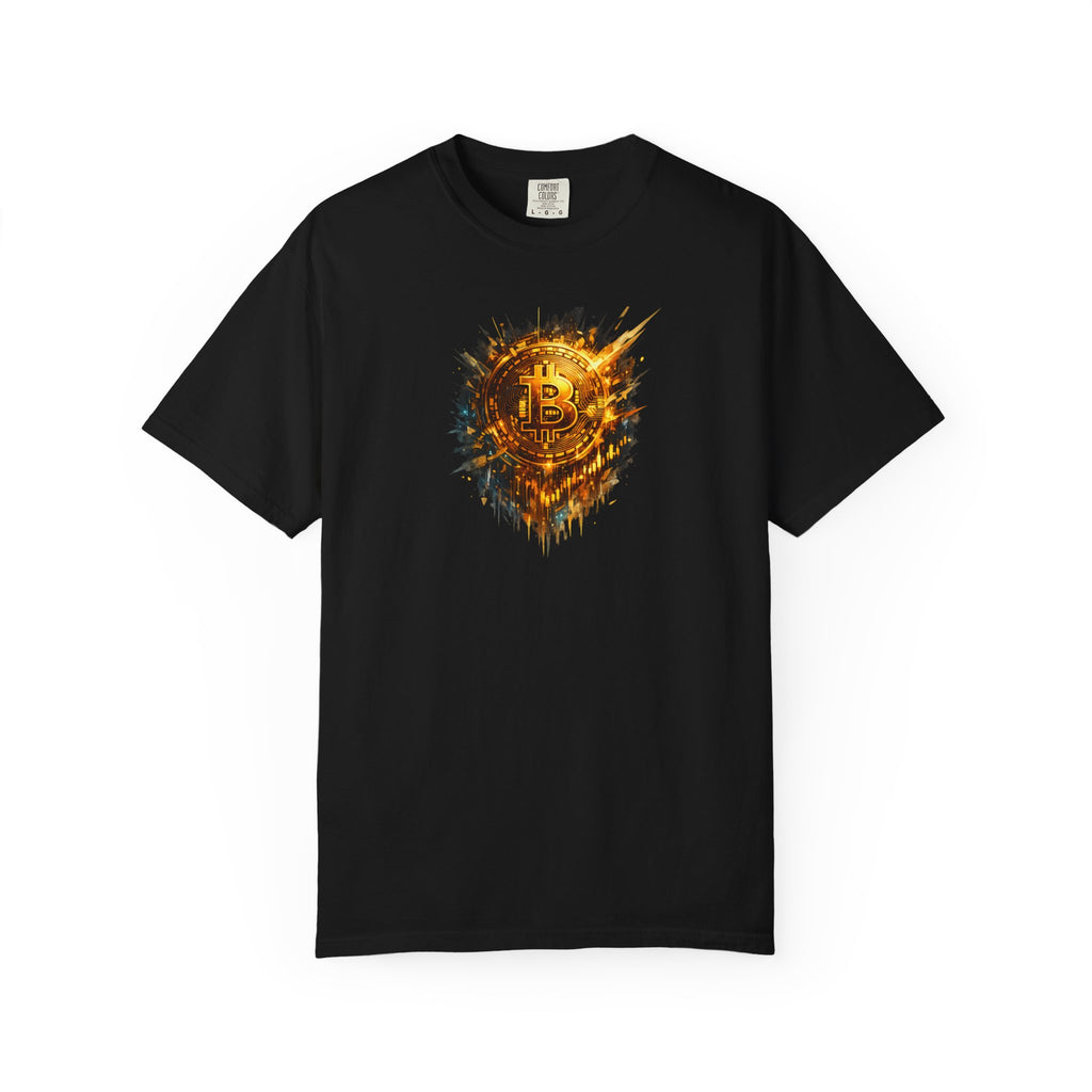 Bitcoin Fire Coin TShirt Bitcoin Shirt for Crypto Fans Digital Gold Streetwear Burning Bitcoin Logo T-shirt 11 colors 100% cotton