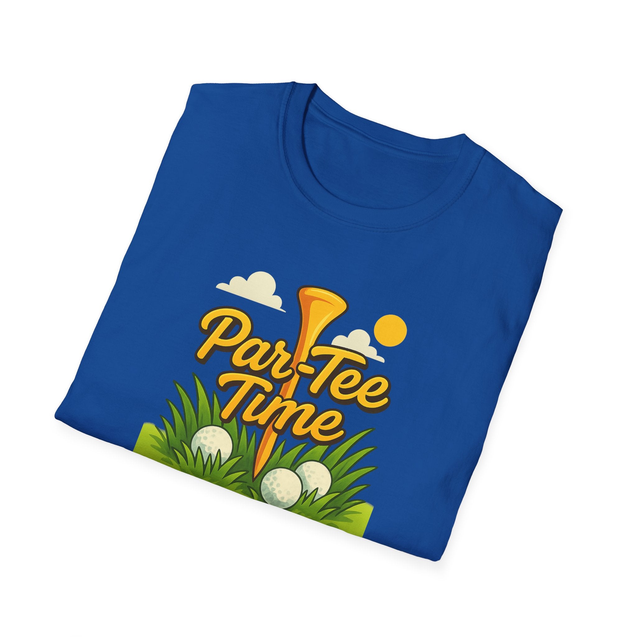 Funny Golf T-Shirt Par-Tee Time Golfing Shirt Golf Gift for Dad 7 colors 100% cotton