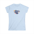 Never Grow Up T-Shirt Cute Whimsical Women's Tee Playful Quote Tee Gift for Women Fun Casual Tee 6 colors 100% cotton Light Blue