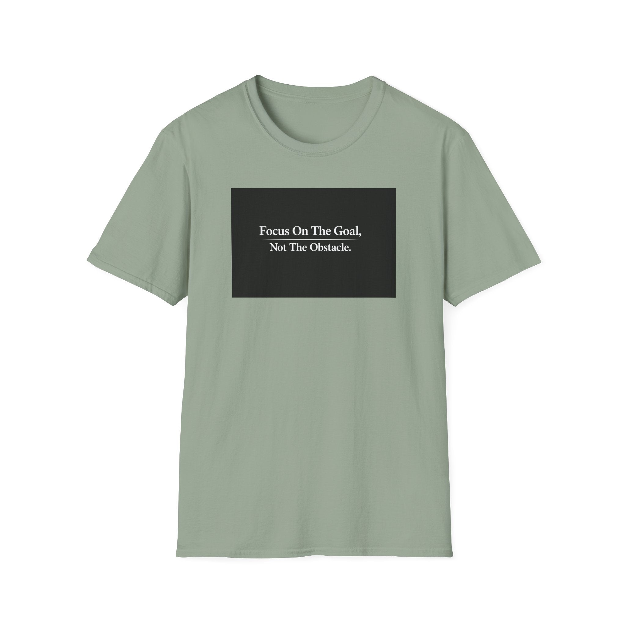Focus On The Goal Not The Obstacle Shirt Motivational Quote Tee Mindset T-Shirt Everyday Encouragement Gift 6 colors 100% cotton