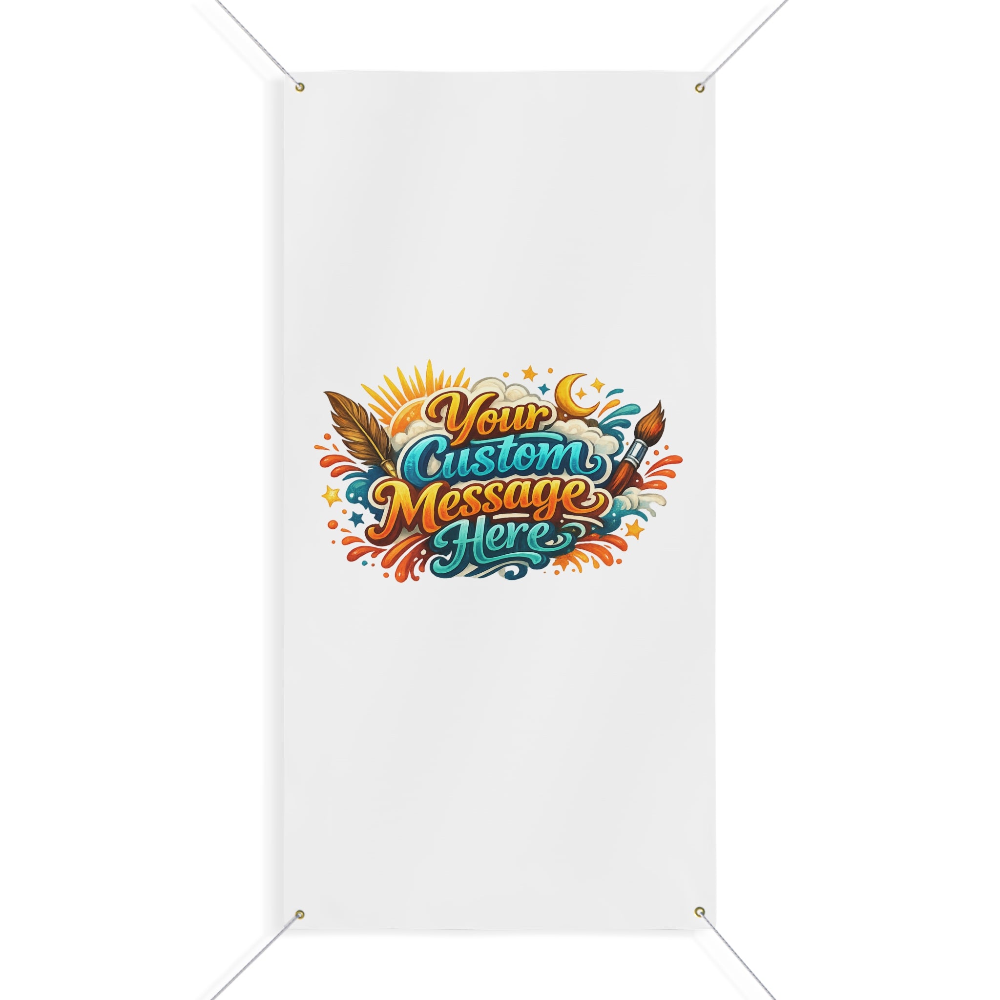 Custom Banner Matte Outdoor Vinyl Personalized Sign 4 sizes available