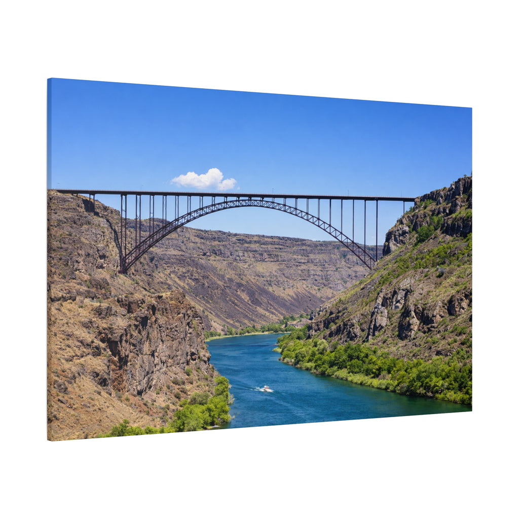 Perrine Bridge Canvas Wall Art Snake River Canyon Landscape Twin Falls Idaho Scenic Photography Stretched 1.25 6 sizes