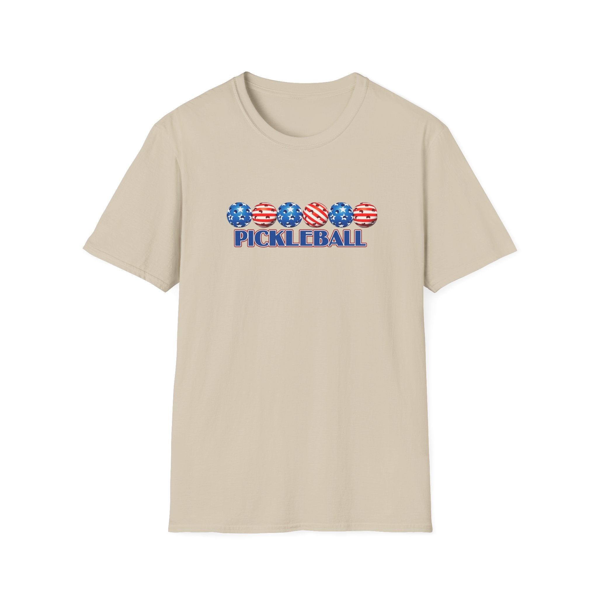Patriotic Pickleball Shirt USA American Flag Pickleball Tee July 4th Pickleball Gift Pickleball Player Shirt 6 colors 100% cotton