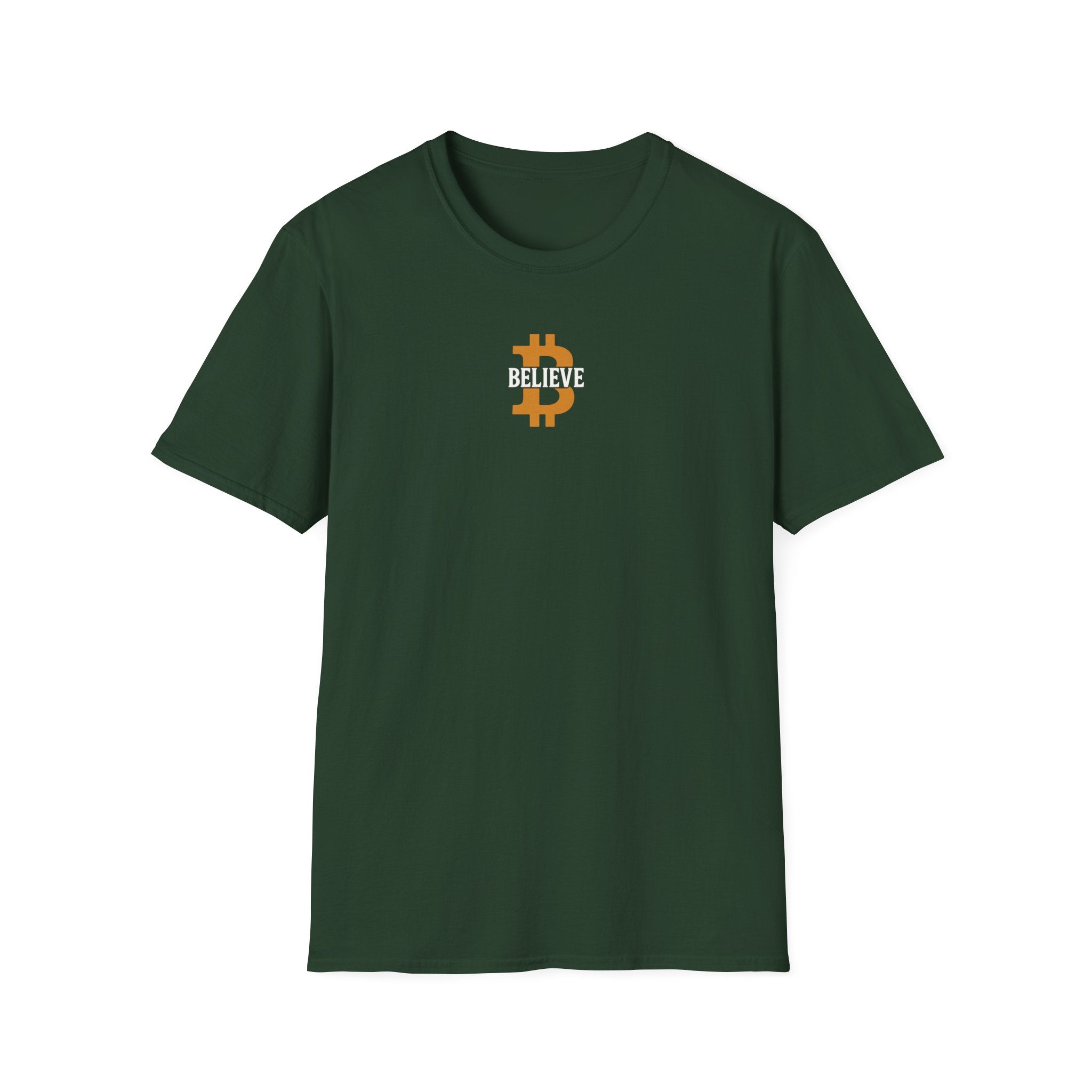 Glaube an Bitcoin T-Shirt Zeigen Sie Ihre Überzeugung mit kühnem Vertrauen in die Zukunft 5 Farben 100 % Baumwolle