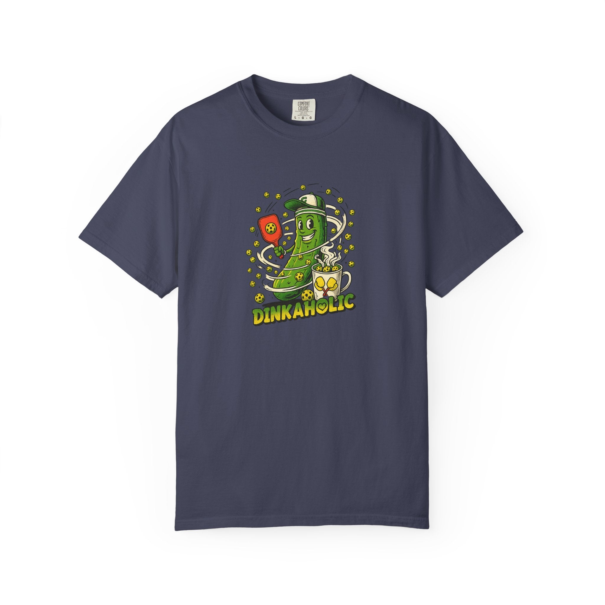 Funny Pickleball Dinkaholic Tee for Serious Dinkers 7 colors 100% cotton