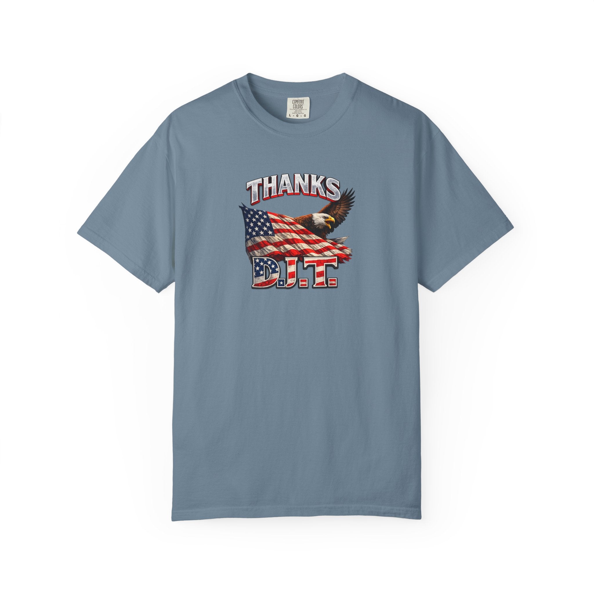 Thanks D.J.T. Tee USA Pride Graphic TShirt Freedom Lover Gift Patriotic Apparel 7 colors 100% cotton