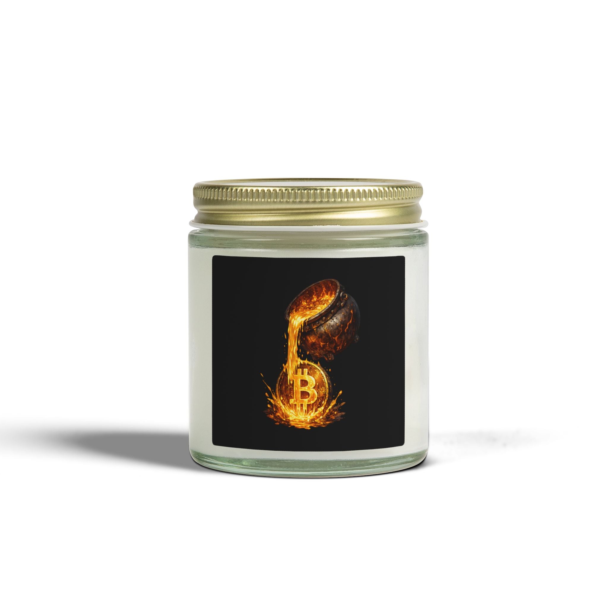 Bitcoin Scented Candles Coconut Apricot Wax (4oz, 9oz)