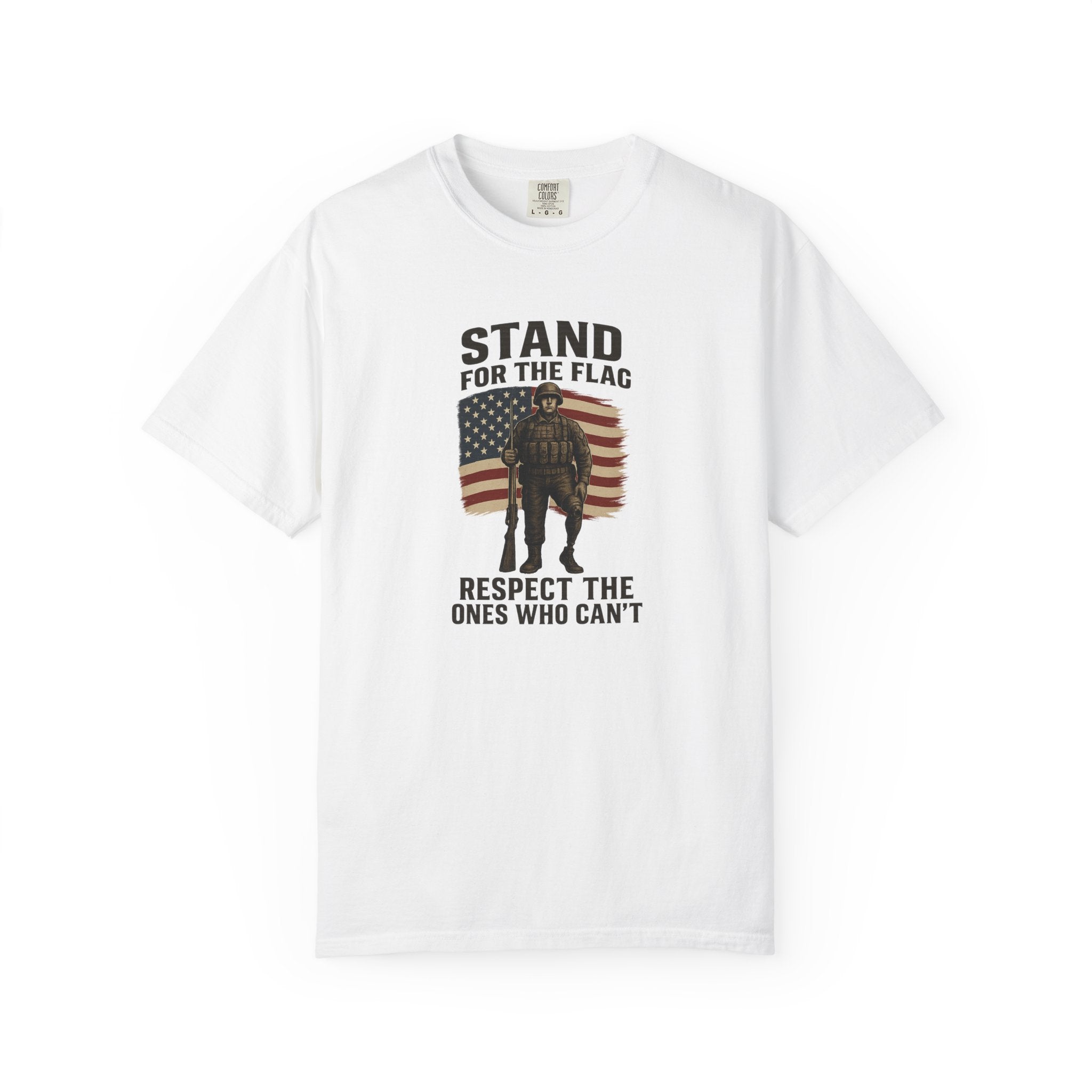 Stand for the Flag Veteran Tee Patriotic Military Shirt USA Flag Soldier T-Shirt Veterans and Patriots 5 colors 100% cotton