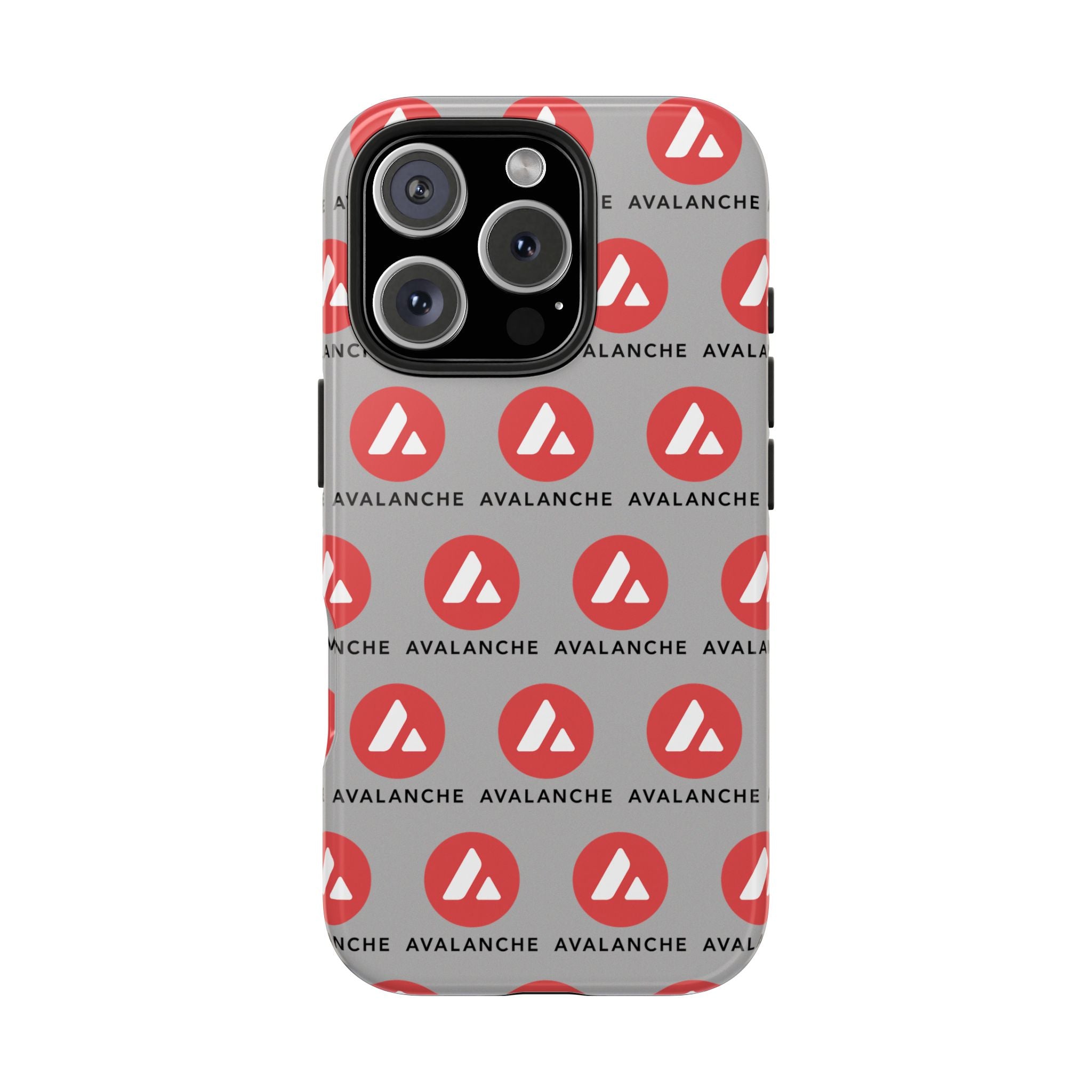 Avalanche Tough Phone Case AVAX Crypto Phone Case iPhone and Samsung Case Glossy Protective Cover Avalanche Logo Case