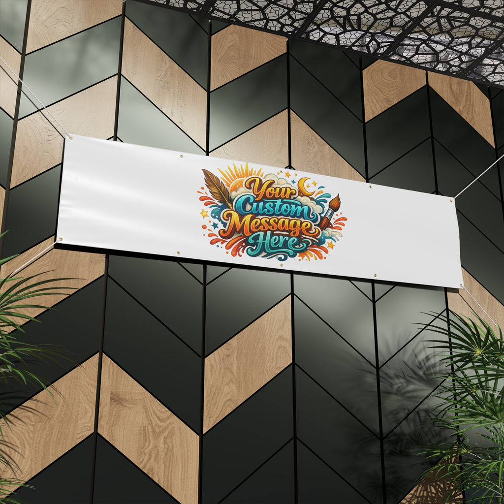 Custom Banner Matte Outdoor Vinyl Personalized Sign 4 sizes available