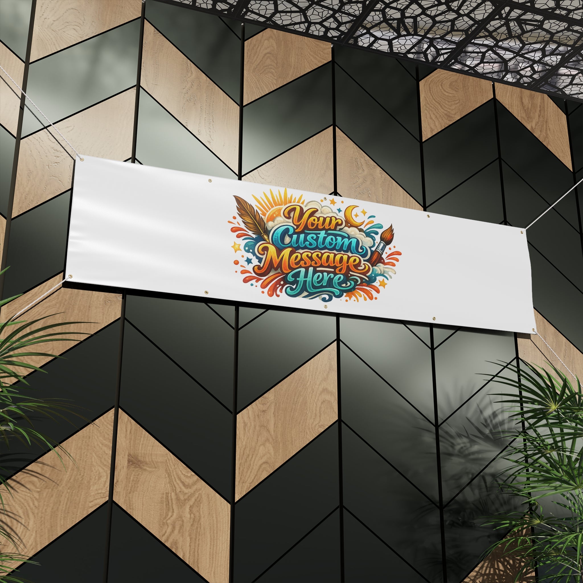 Custom Banner Matte Outdoor Vinyl Personalized Sign 4 sizes available