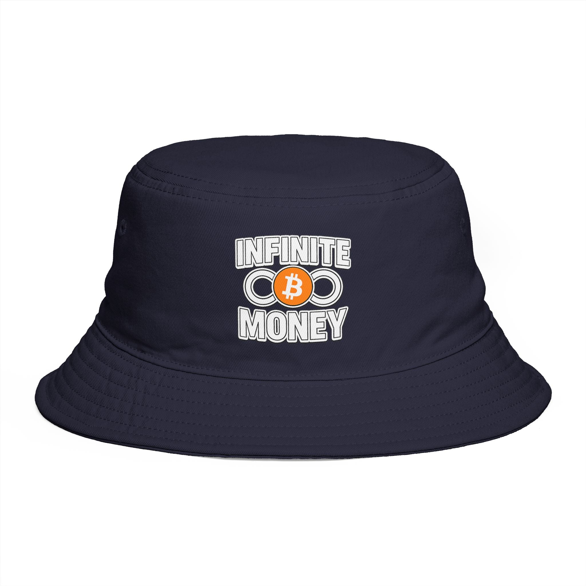 Infinite Money Bitcoin Bucket Hat Krypto BTC Streetwear Hut Hut für Bitcoin Fans & Trader 7 Farben 100% Baumwolle