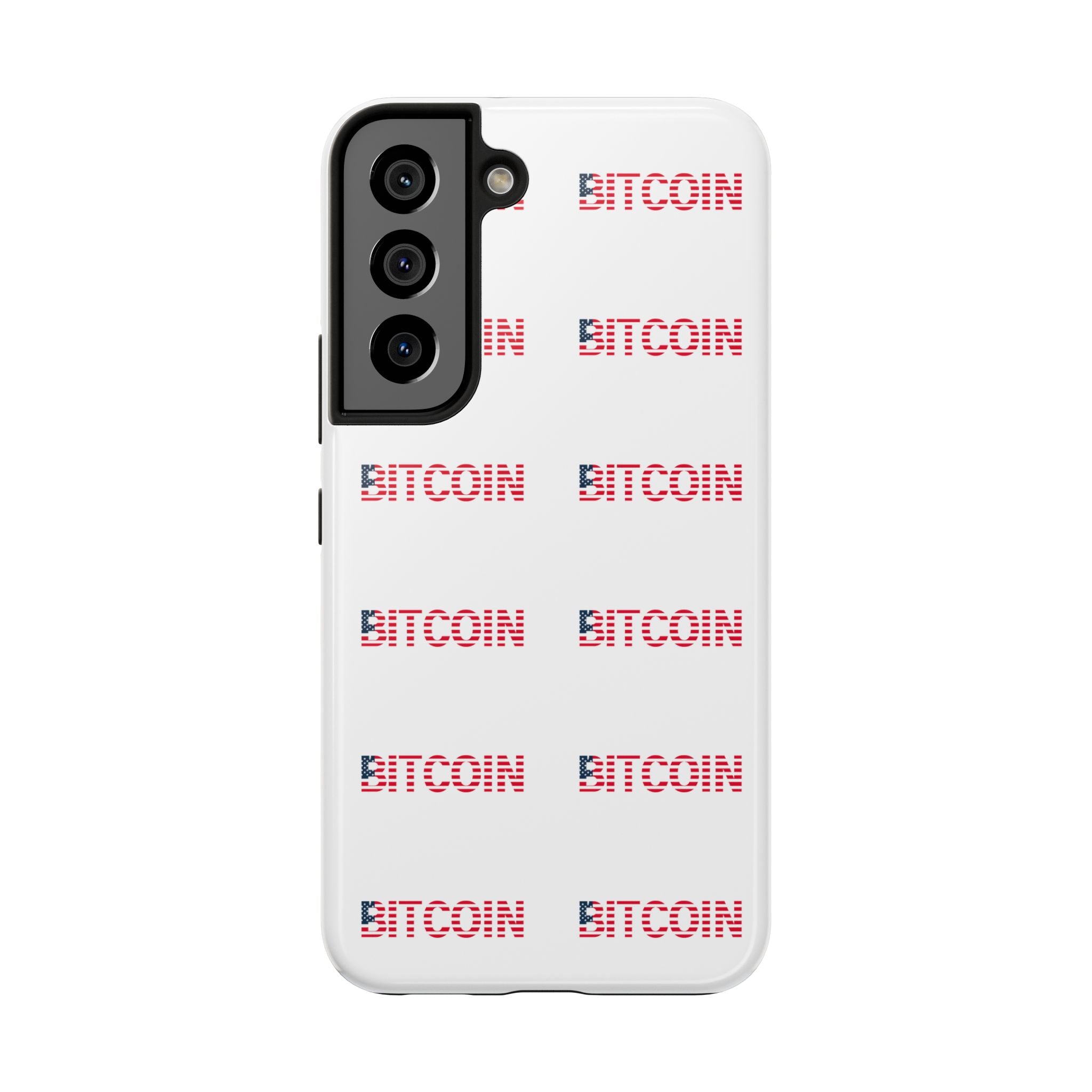Bitcoin Tough Phone Case Crypto Phone Case iPhone and Samsung Case Glossy Protective Cover Bitcoin Logo Case