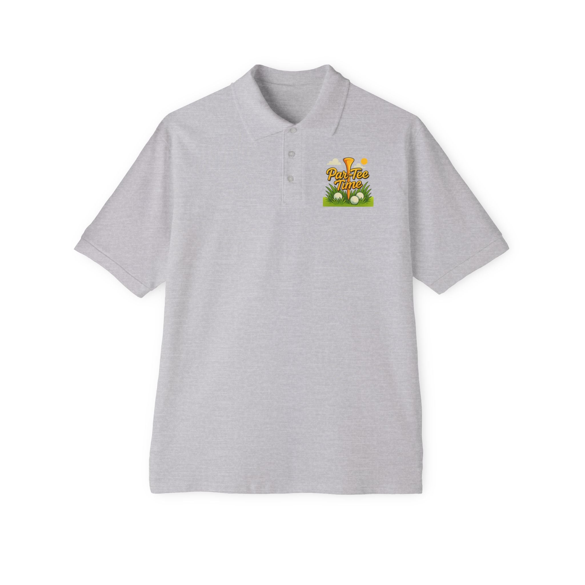 Par-Tee Time Golf Polo Shirt Funny Golfer Polo Mens Golf Shirt Golf Lover Gift Casual Golf Apparel 5 colors 100% cotton