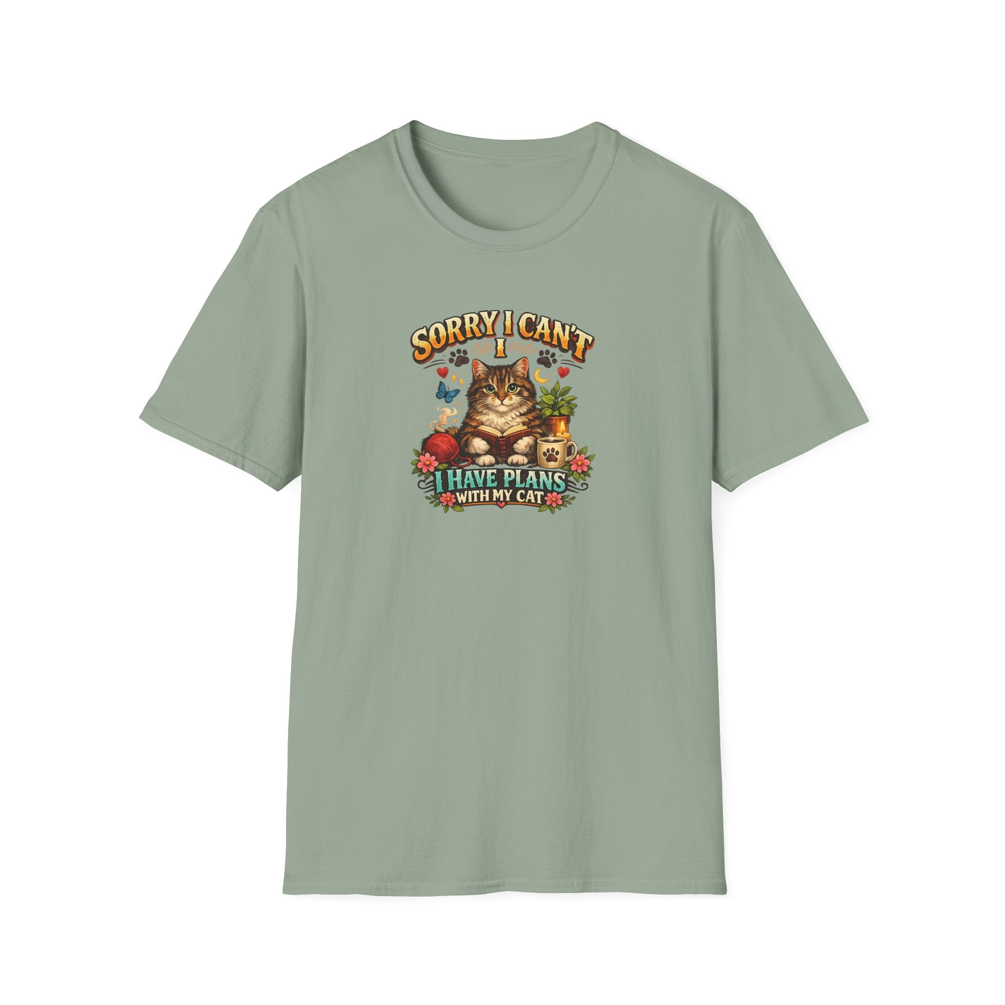 Crazy Cat Lady T-Shirt Cute Cat Lover Shirt Cozy Cat Mom Tee Funny Cat Graphic Shirt Gift for Cat Lovers 7 colors 100% cotton