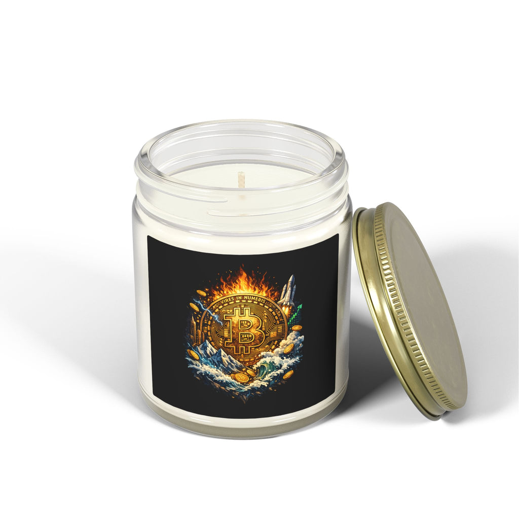 Bitcoin Scented Candles Coconut Apricot Wax 4 oz & 9 oz sizes 8 scents