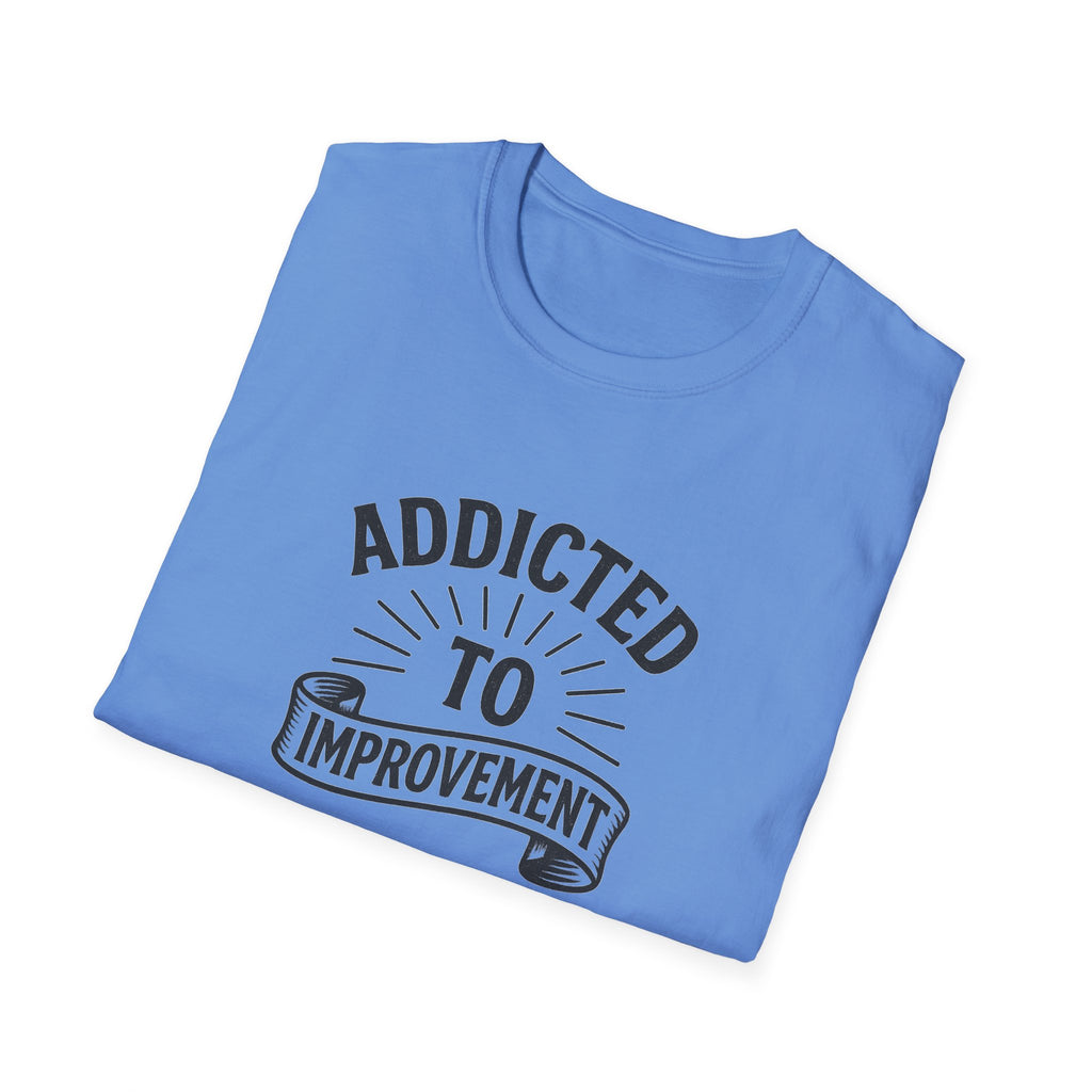 Always Leveling Up Motivational T-Shirt Addicted to Improvement Tee Positive Mindset Clothing for Men & Women 8 colors 100% cotton