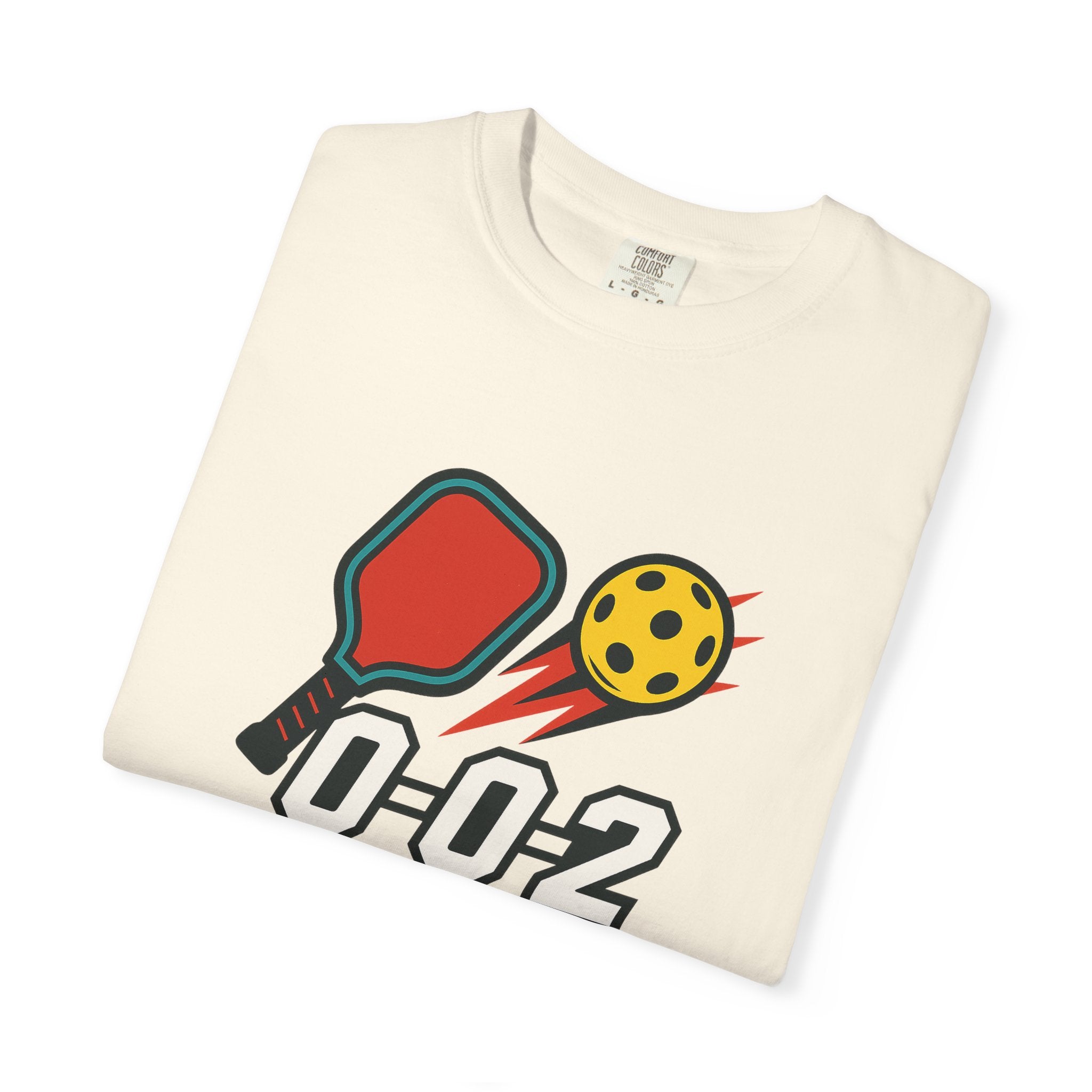 Pickleball 0-0-2 Power Serve Tee Soft Garment-Dyed Pickleball T-shirt 6 colors 100% cotton