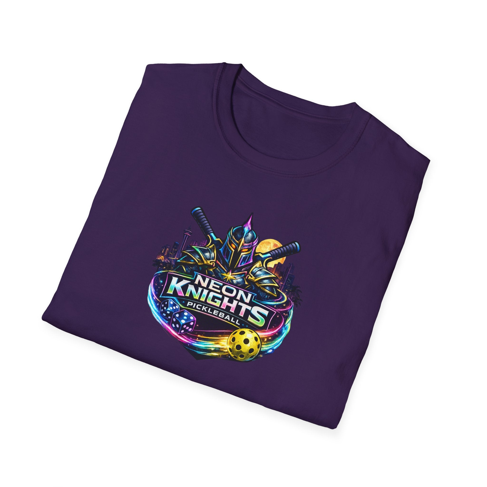 Neon Knights Pickleball Shirt | Vegas Inspired Pickleball T-Shirt | Gift for Pickleball Player | 9 colors - 100% cotton