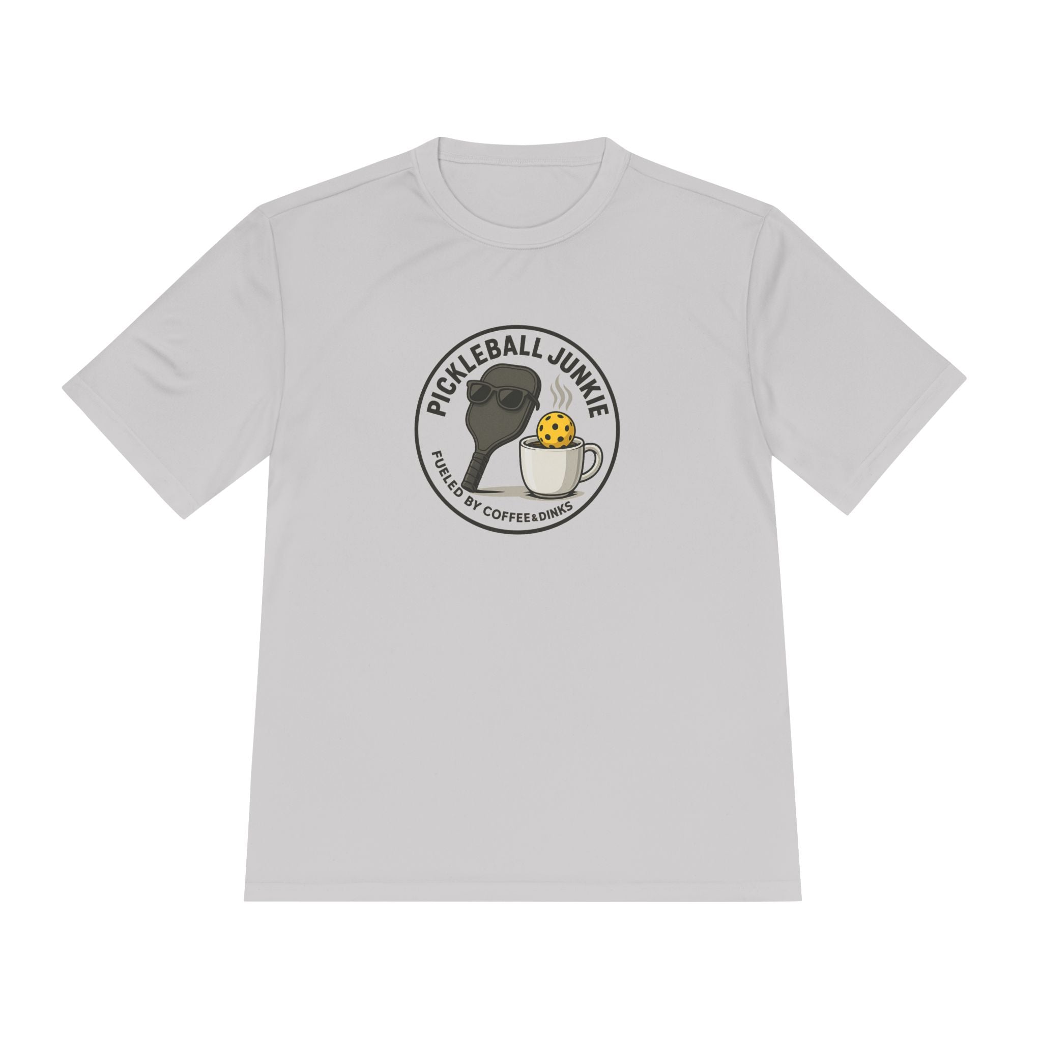Pickleball Junkie Fueled by Coffee & Dinks T-shirt Tee 7 colors 100% polyester