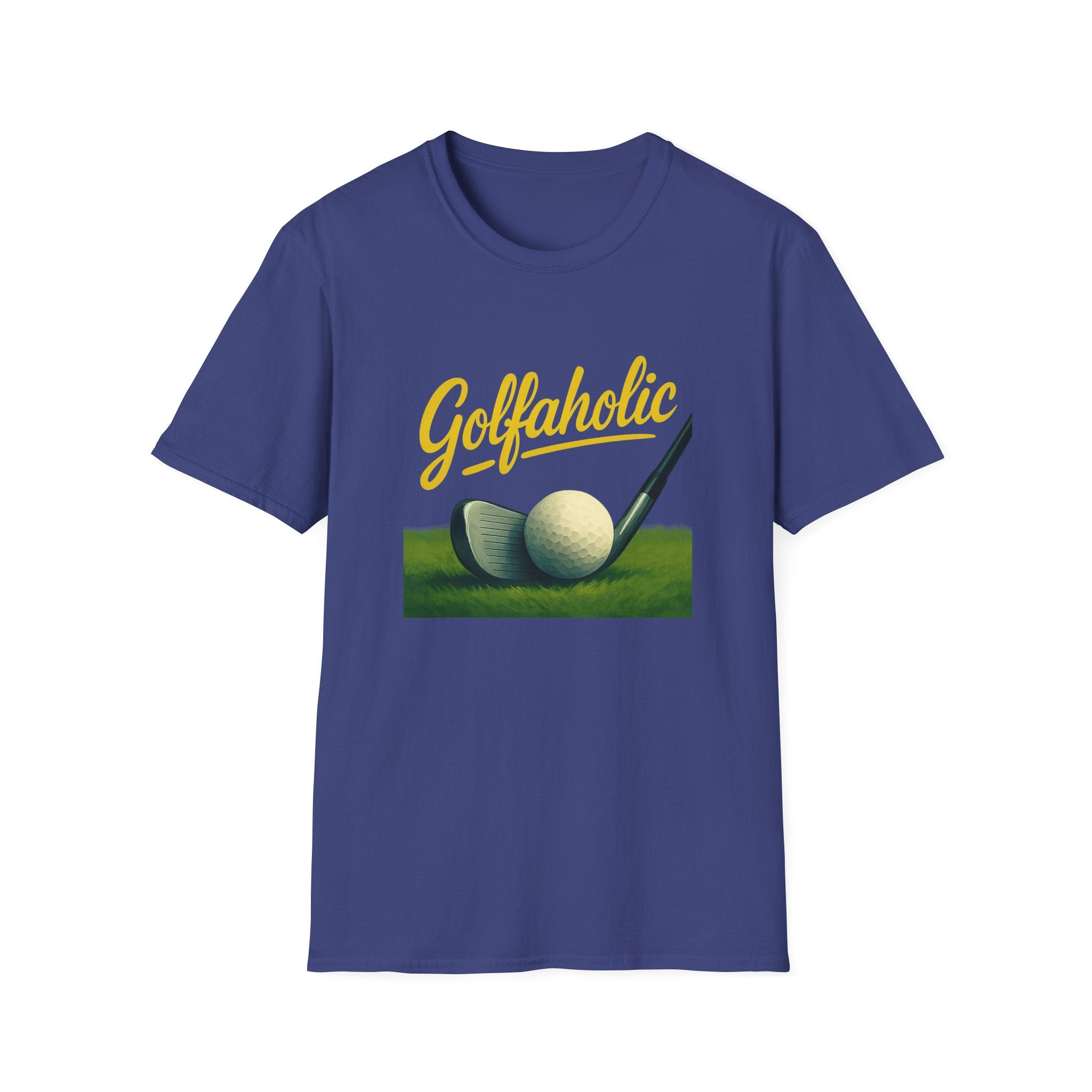 Golfaholic Tee Because Just One More Hole Is a Lifestyle 4 colors 100% cotton