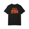 SatsandStripes.com 21 Million Bitcoin T-Shirt – Fixed Supply BTC Back Print Tee Black