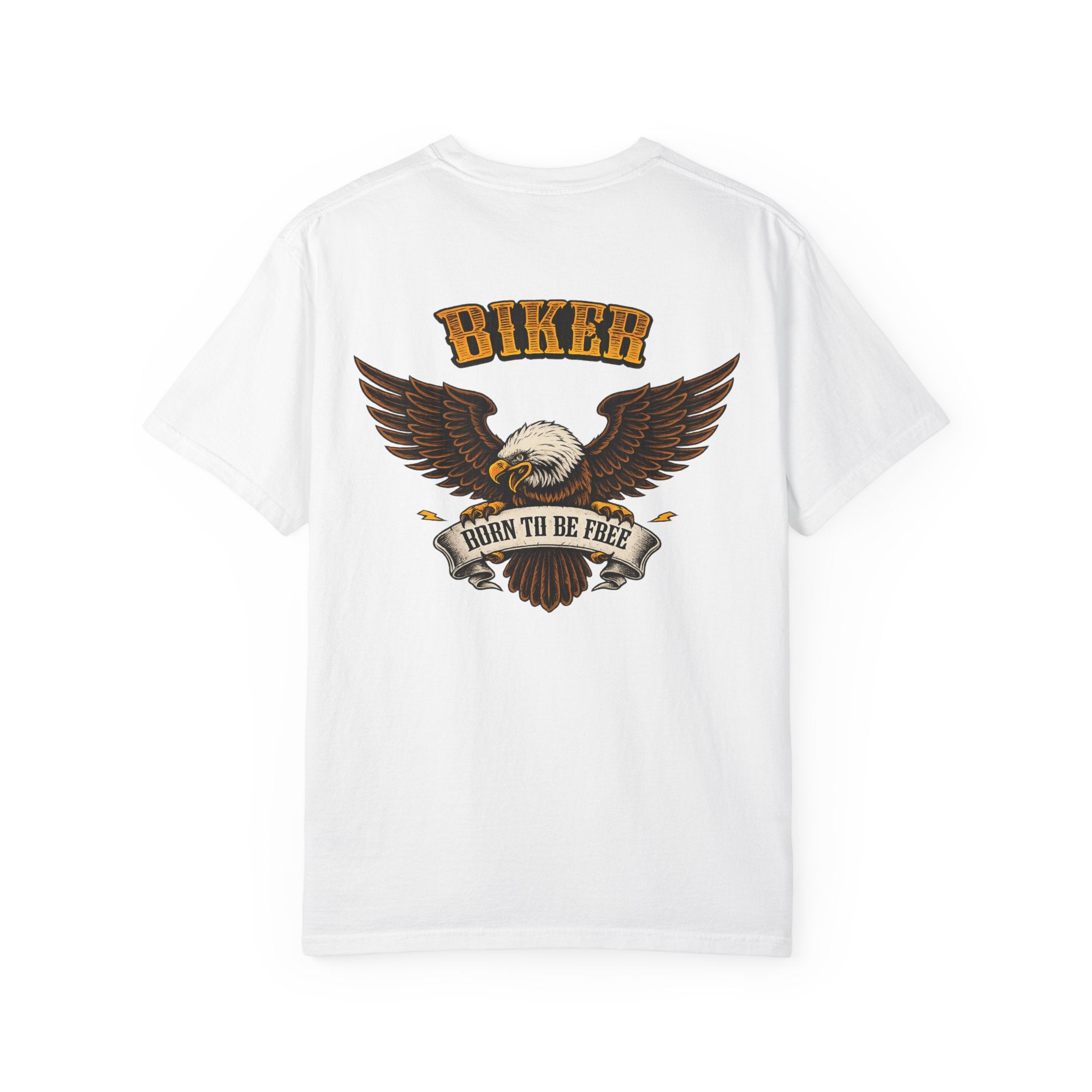 Biker Born to Be Free T-Shirt Eagle Motorcycle Shirt Harley Rider Graphic Tee Freedom Rider Tee 11 colors 100% cotton