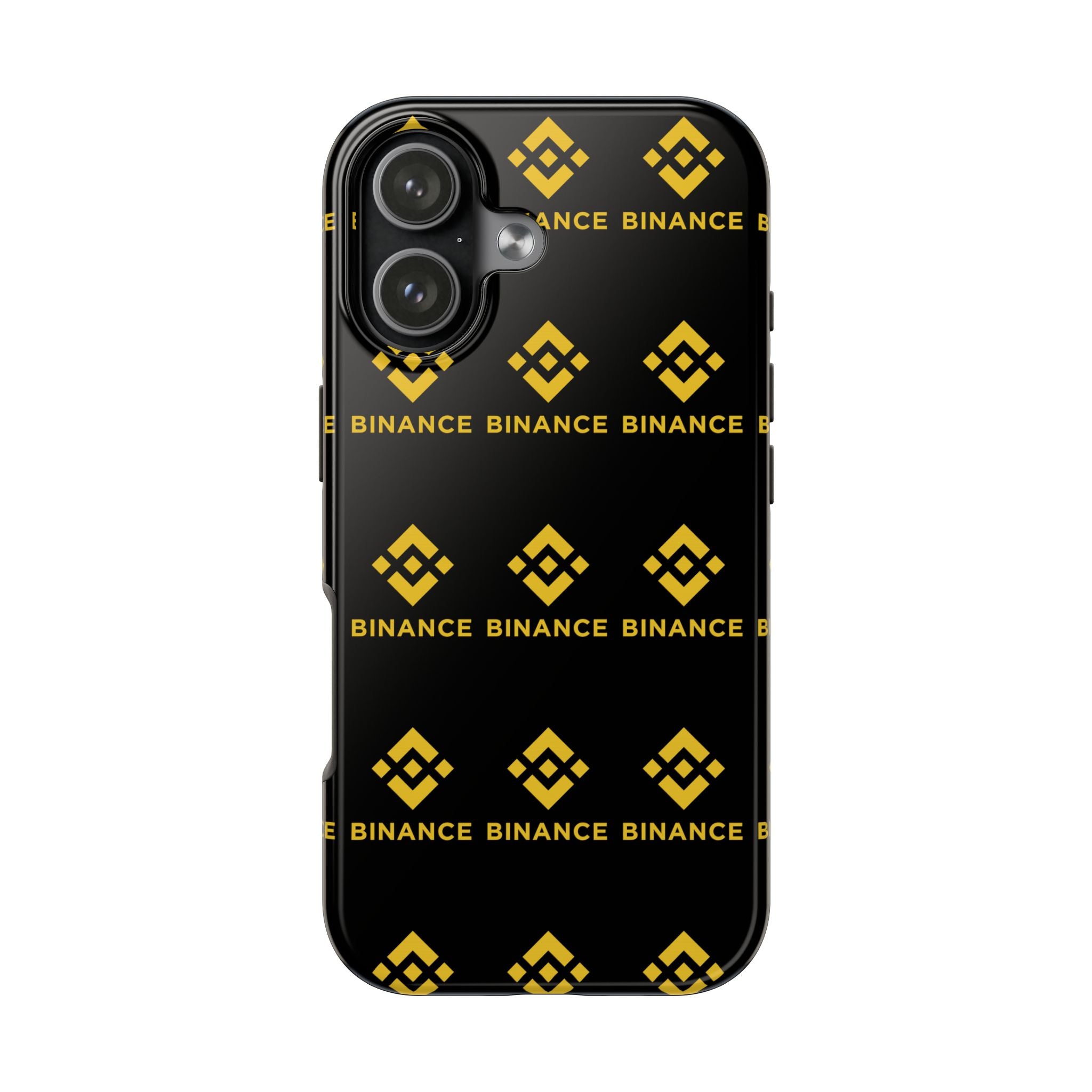 Binance Tough Phone Case BNB Crypto Phone Case iPhone and Samsung Case Glossy Protective Cover Binance Logo Case