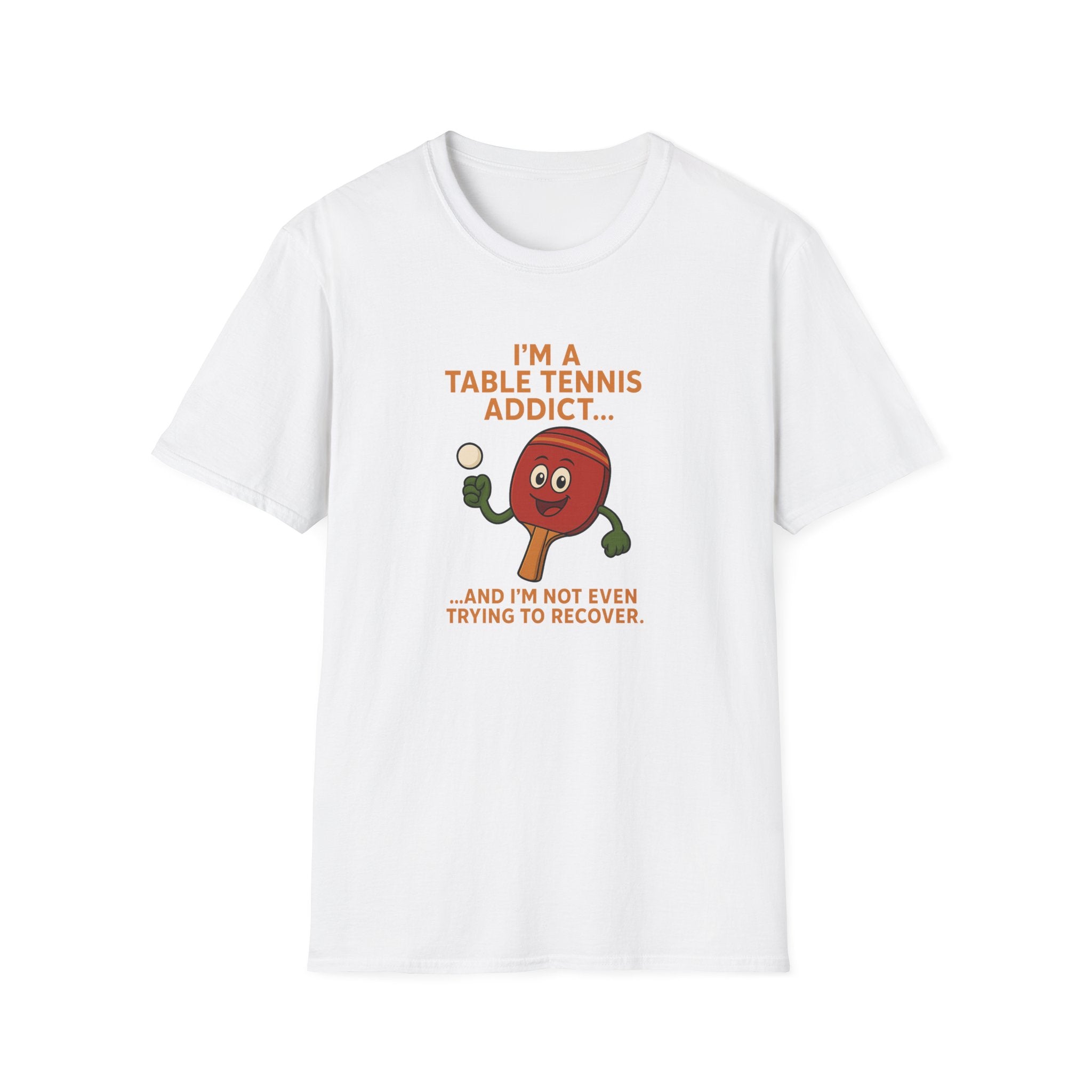 Table Tennis Addict T-Shirt Funny Ping Pong Shirt 4 colors 100% cotton