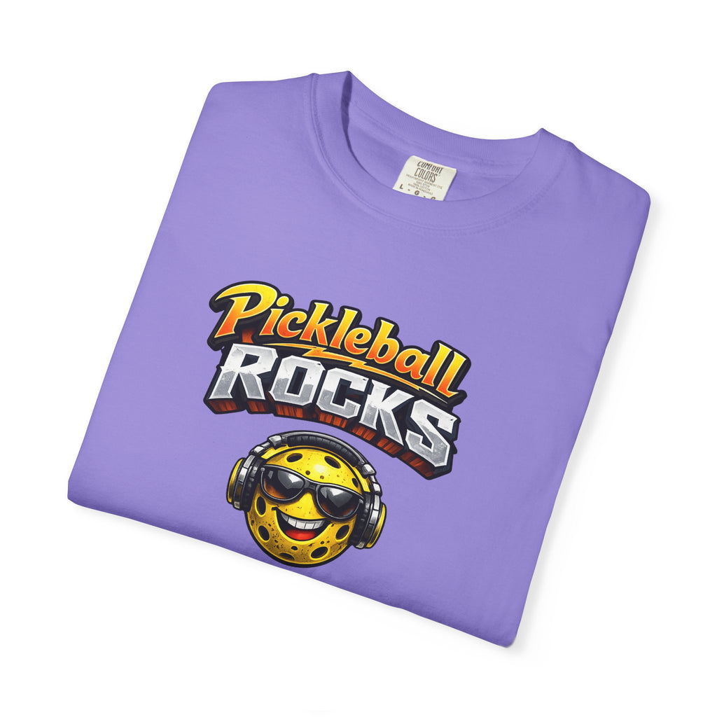 Pickleball Rocks Graphic T-Shirt Funny Pickleball Player Tee 5 colors 100% cotton