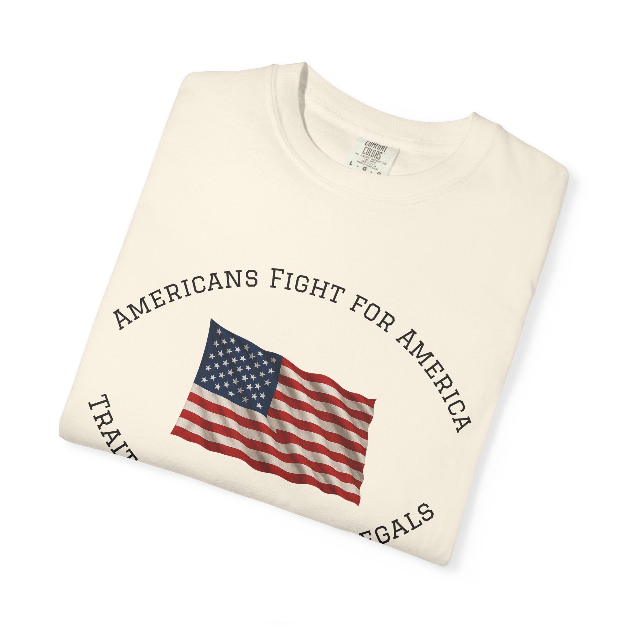 Patriotic American Flag Shirt Bold USA Statement Tee Freedom Graphic T-Shirt Gift for Patriots 5 colors 100% cotton