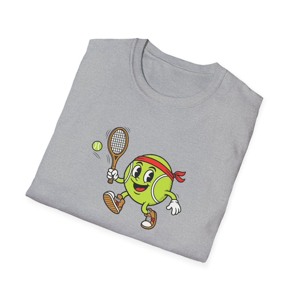 Cute Tennis Ball Mascot TShirt Funny Tennis Shirt Tennis Player Gift Tennis Lover Apparel 8 colors 100% cotton