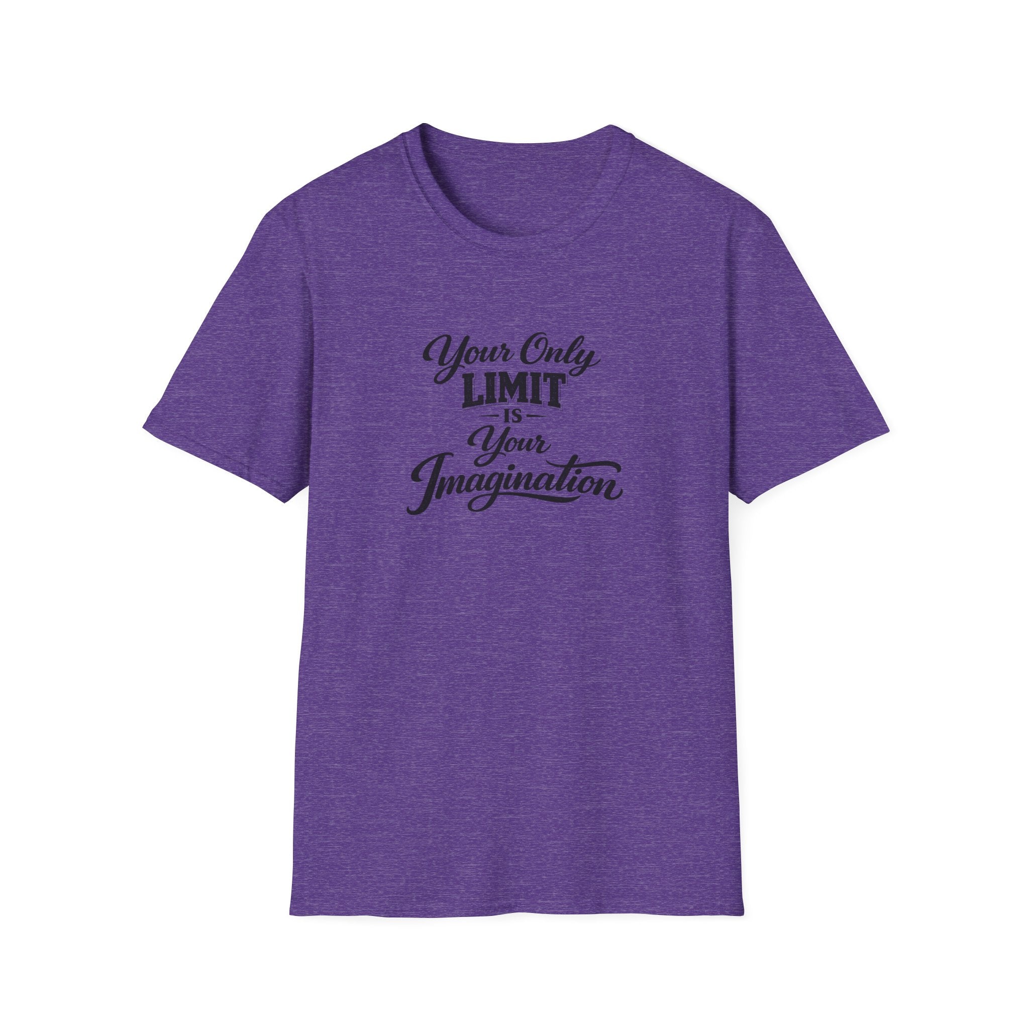 Your Only Limit Is Your Imagination Motivational Quote T-Shirt Inspirational Typography Tee 7 colors 100% cotton
