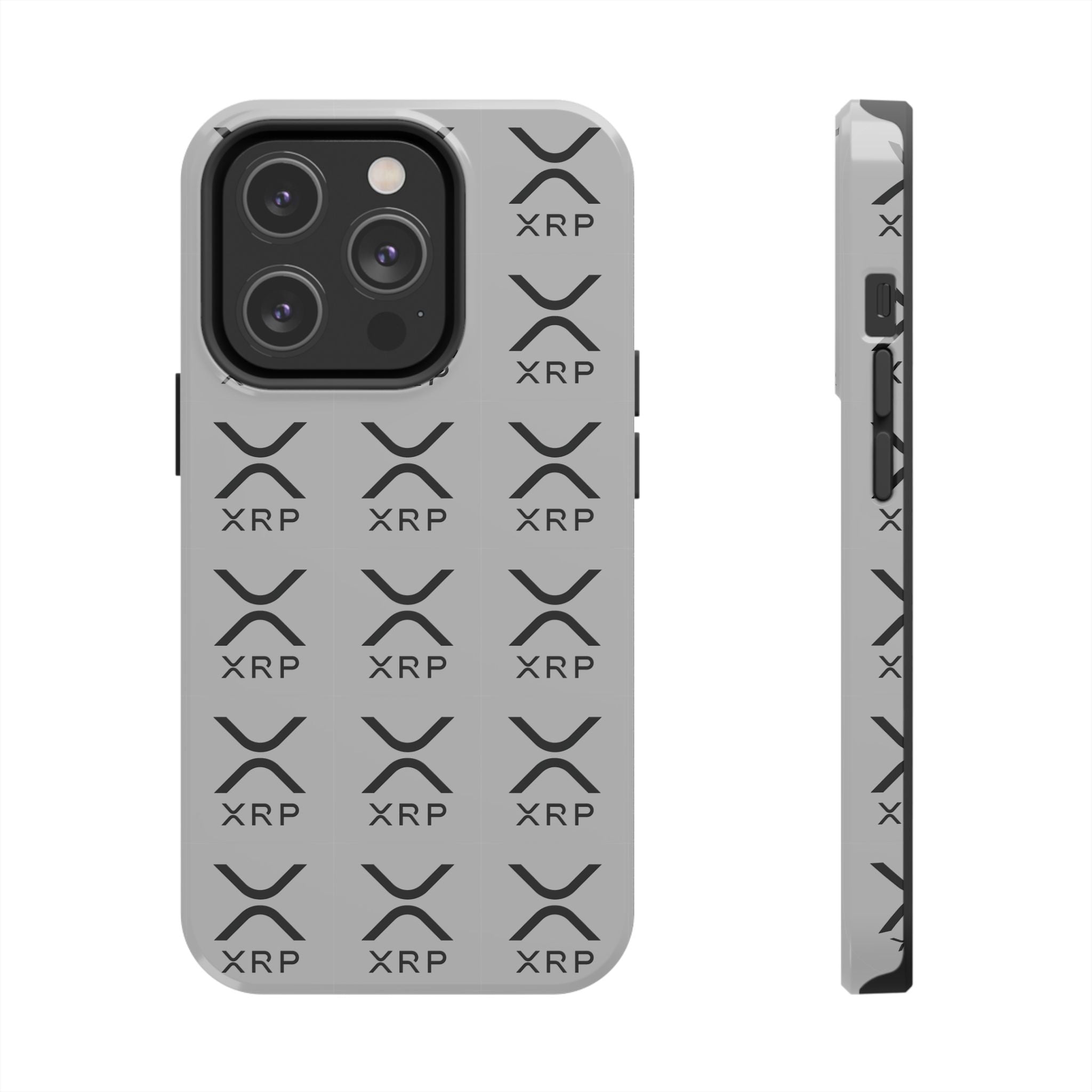 XRP Tough Phone Case Crypto iPhone Samsung Case Glossy Protective Phone Cover Modern Ripple Pattern Case