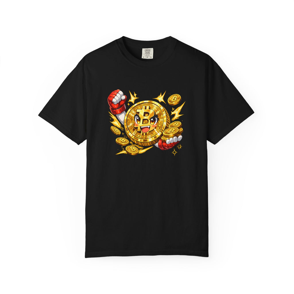 Anime Bitcoin Krypto T-Shirt Lustig Kawaii BTC Grafik Tee 6 Farben 100% Baumwolle