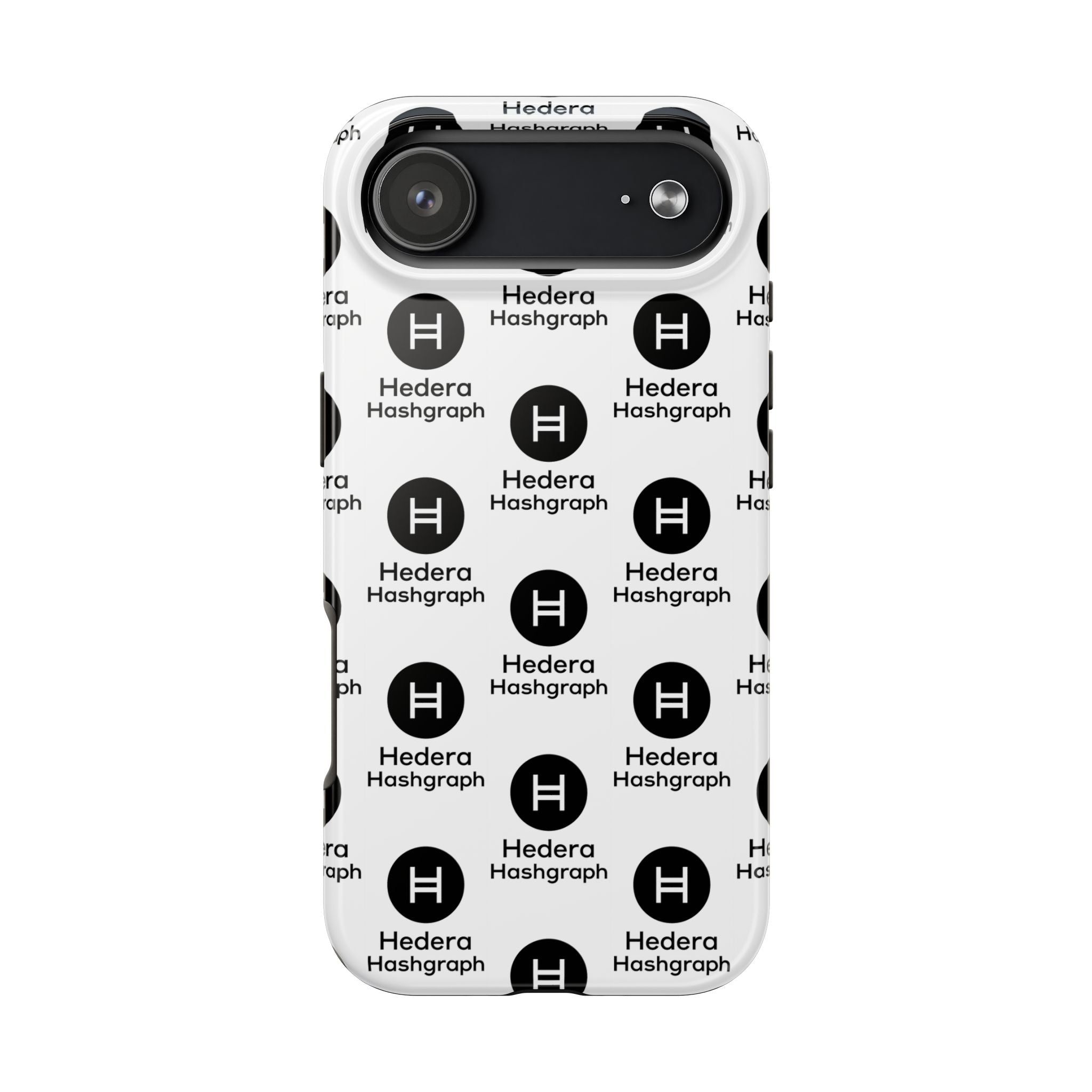 Hedera Hashgraph Tough Phone Case HBAR iPhone Samsung Case Glossy Crypto Phone Cover Impact Resistant Case