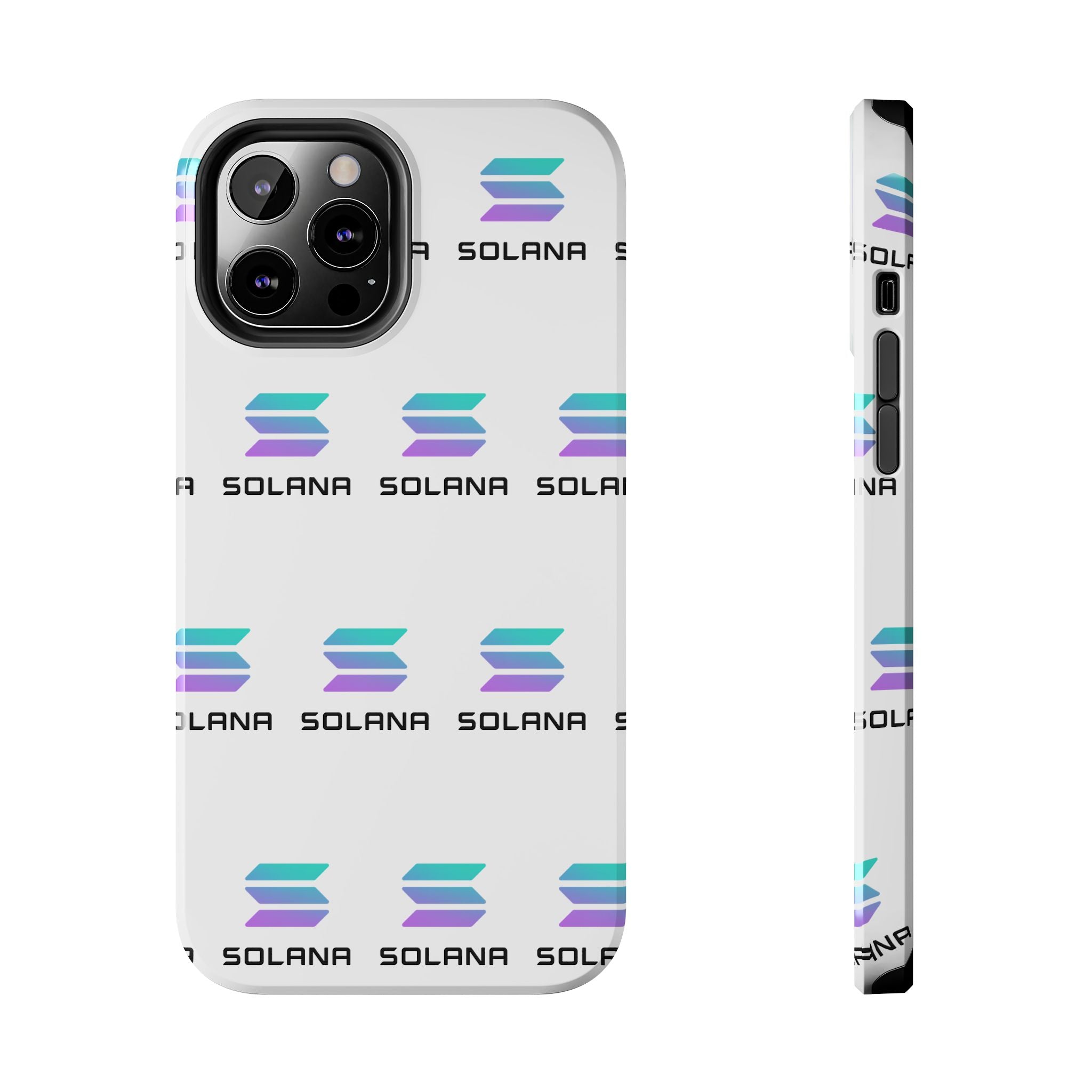 Solana Tough Phone Case Crypto Phone Case iPhone and Samsung Case Glossy Protective Cover SOL Phone Case