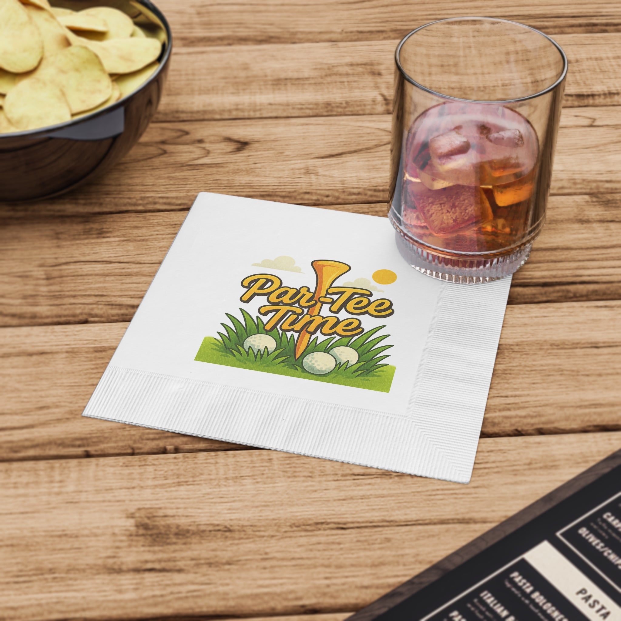 Par-Tee Time Golf Napkins Golf Party Napkins Golf Party Decor Golf Theme Tableware Golf Party Supplies (50 or 100 Count) 2 sizes