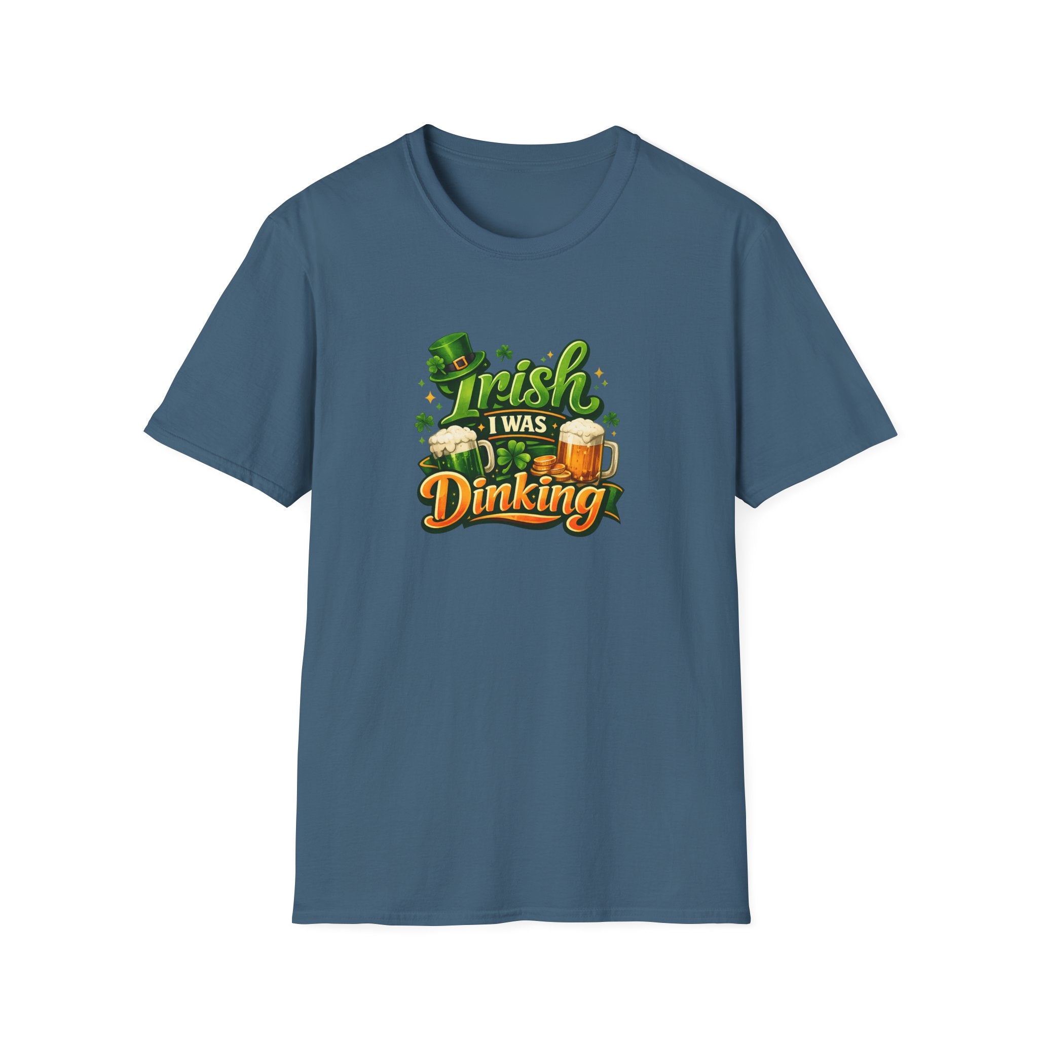 Irish I Was Dinking Shirt Funny Pickleball St Patricks Day Tee Irish Pickleball Shirt Lucky Shamrock Tee 6 colors 100% cotton